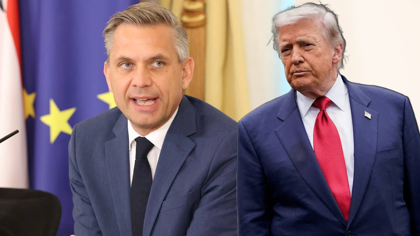 Wirtschaftsminister Wolfgang Hattmannsdorfer warnt vor den Auswirkungen der angekündigten US-Zölle.