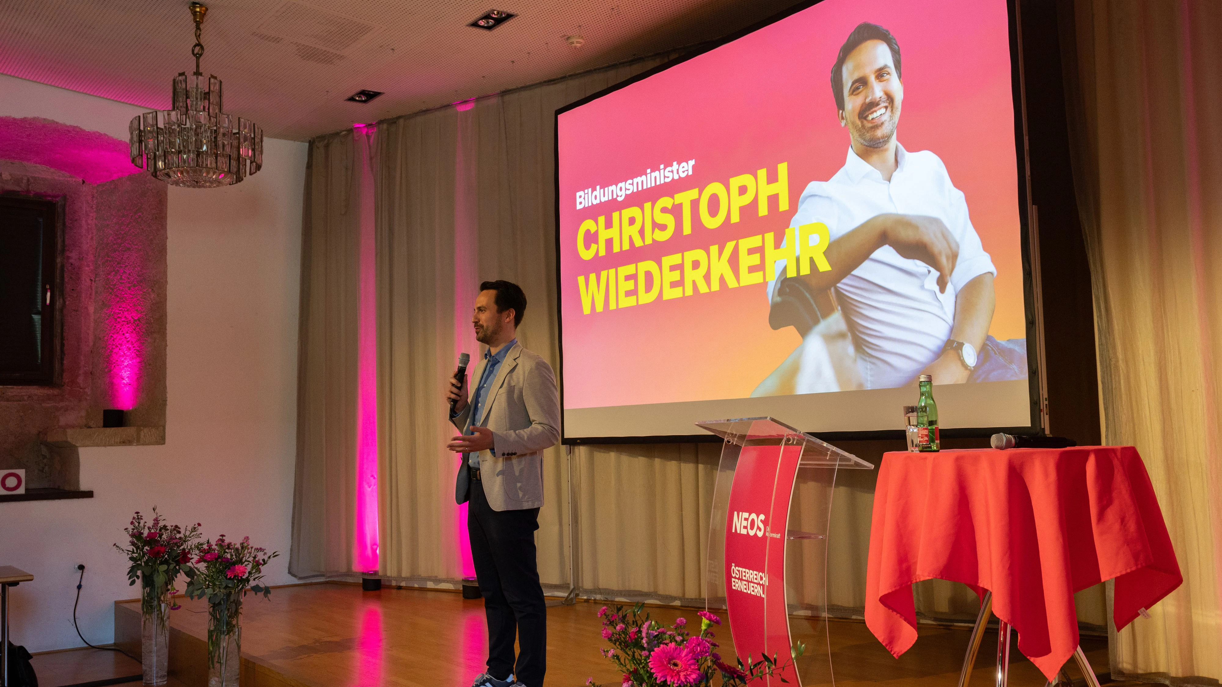 Bildungsminister Christoph Wiederkehr