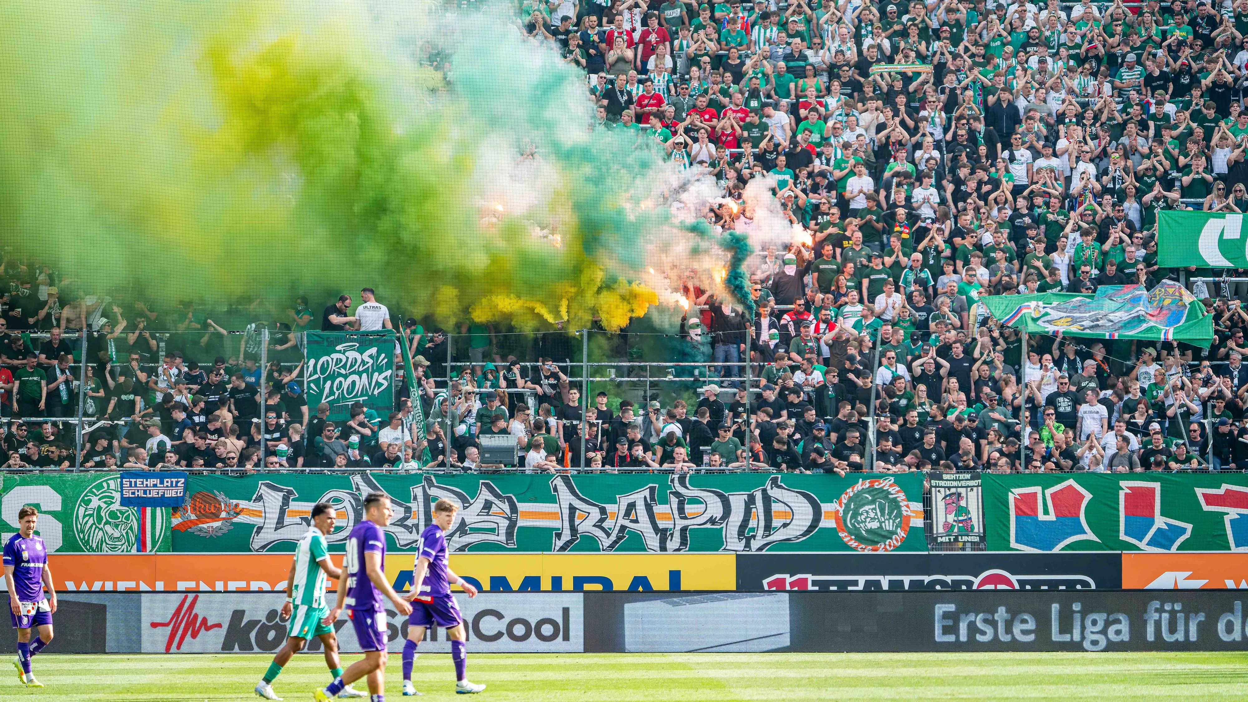 Das 350. Wiener Derby zwischen Rapid und der Austria (0:2)