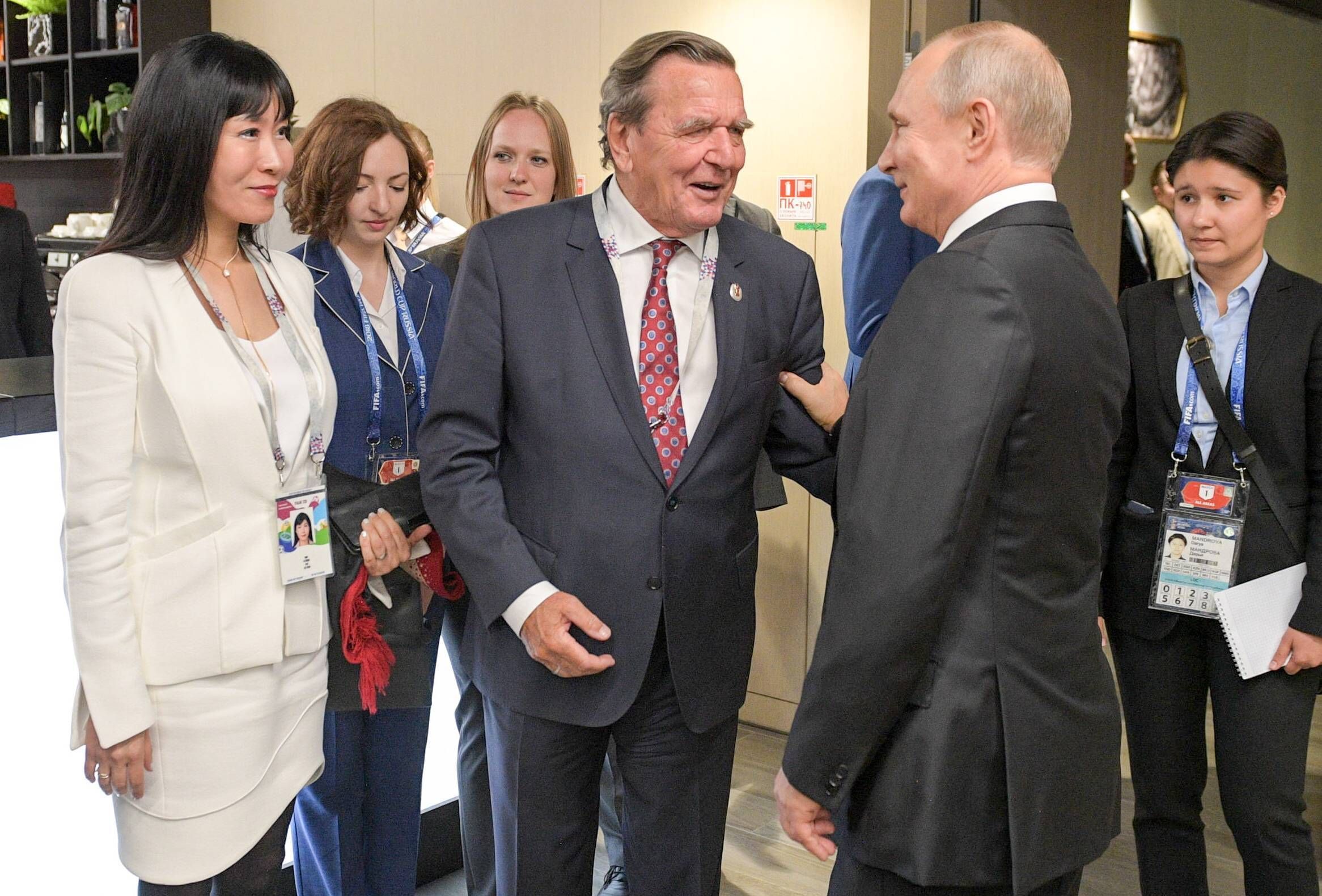 Aufnahme von 2018: Gerhard Schröder und Wladimir Putin.