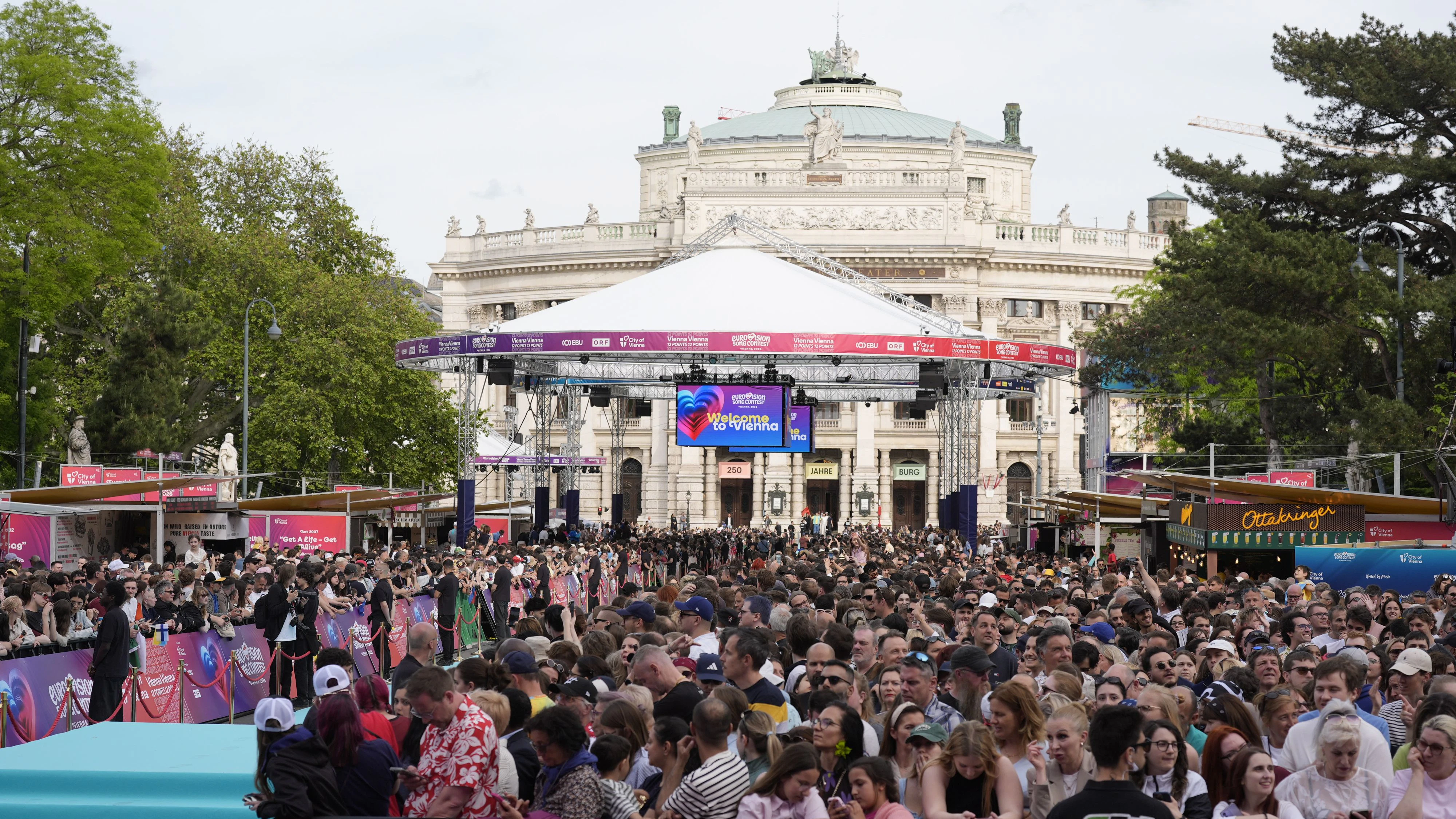Eröffnung des ESC-Village in Wien.