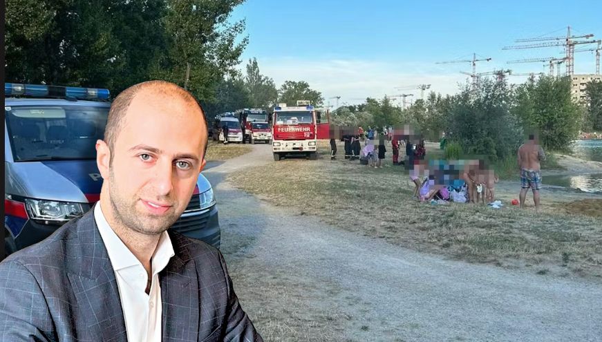 Anwalt Wissam Barbar unterstützt die Eltern der Achtjährigen, die im Badeteich in Hirschstetten ertrank (Symbolbild eines Einsatzes vor Ort)