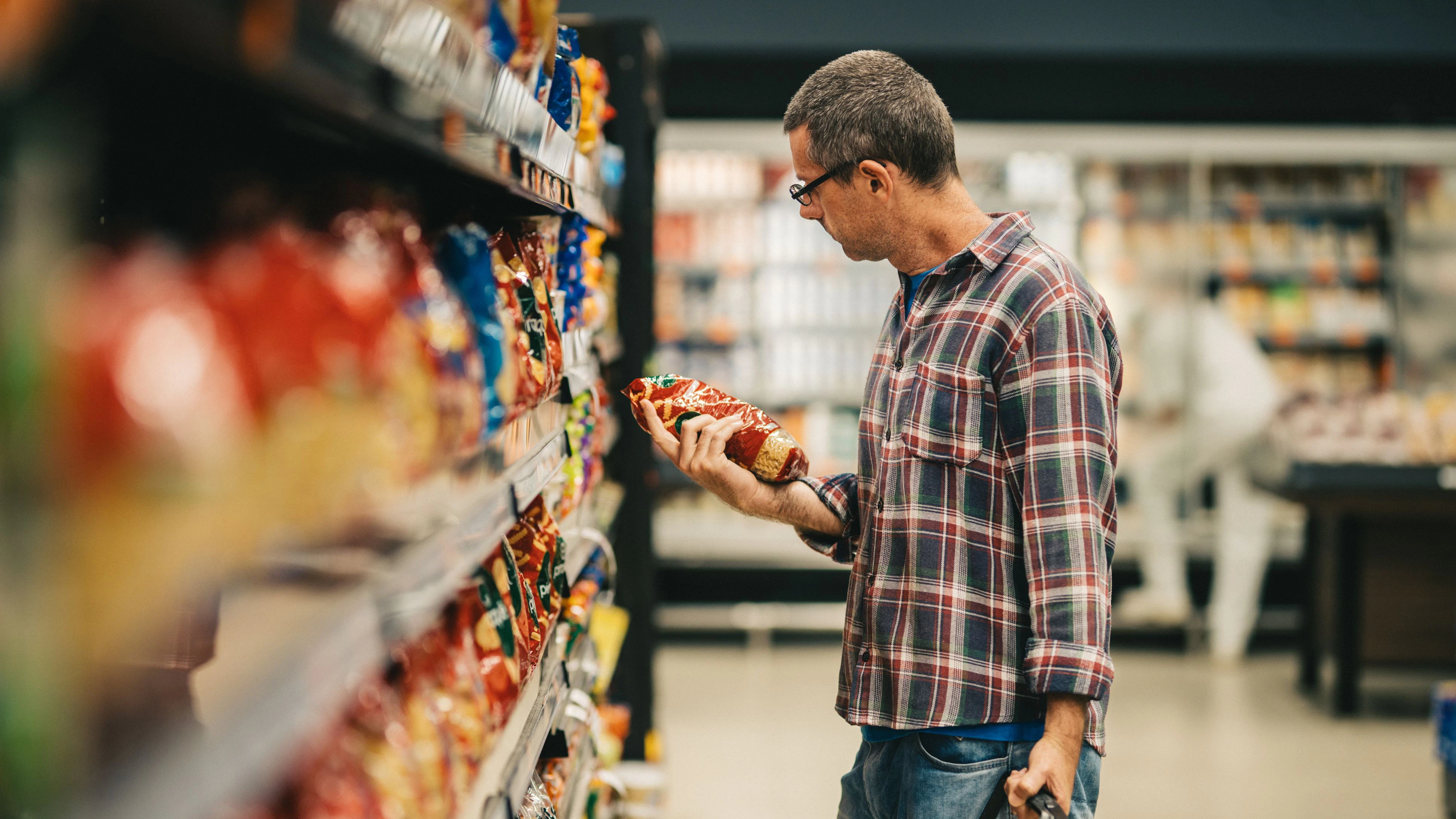 Snacks im Supermarkt...