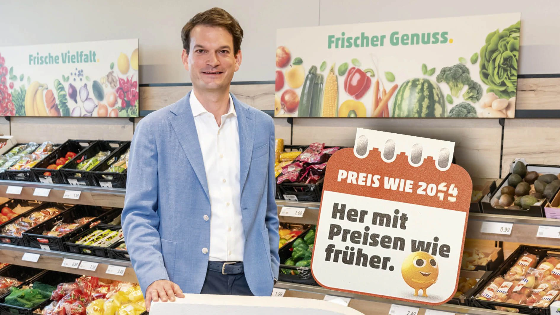 Verspricht jetzt "Preise wie früher": Penny-Geschäftsführer Johannes Greller