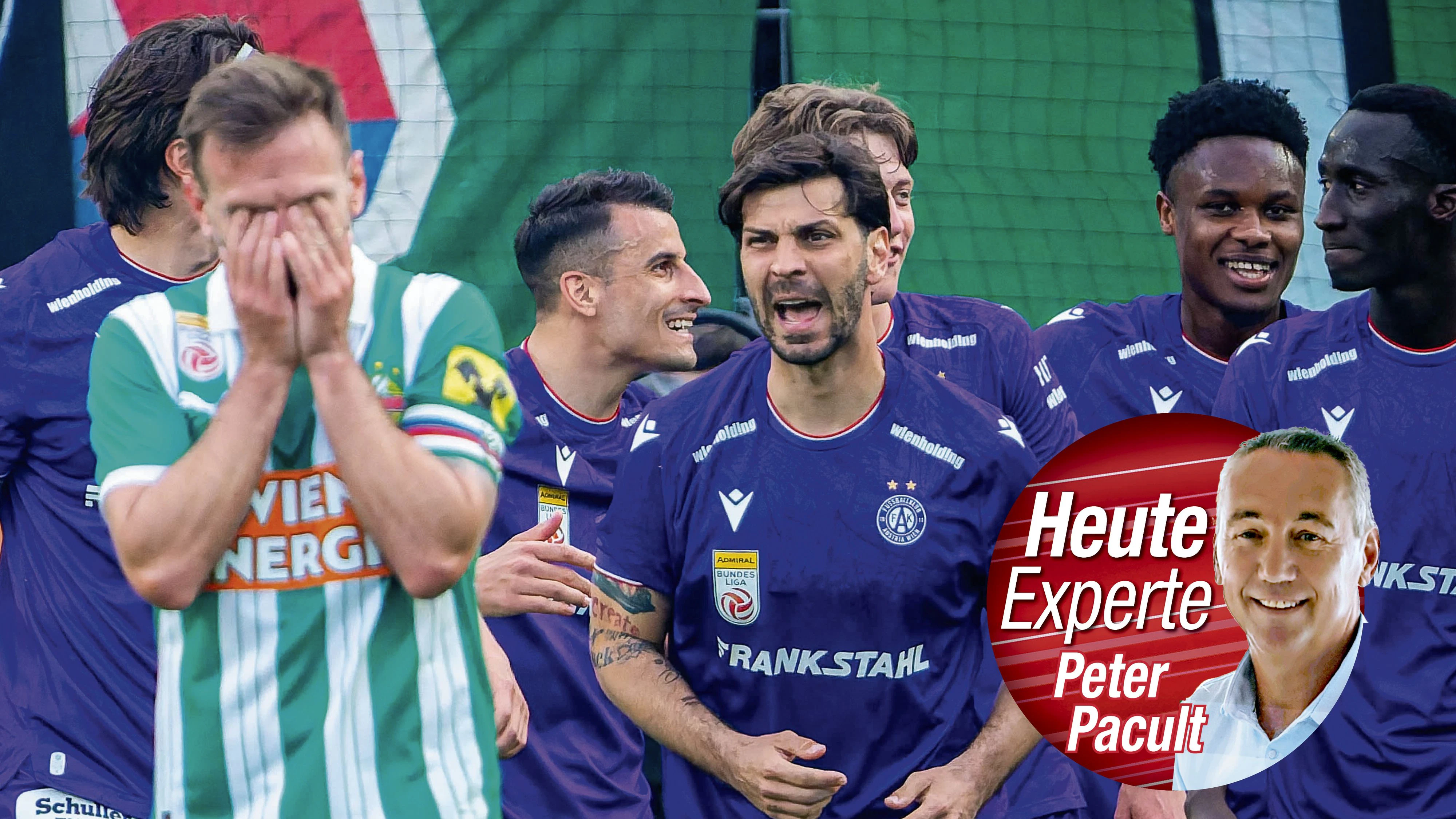 "Heute"-Experte PeterV Pacult hatte mit dem 350. Wiener Derby keine Freude.