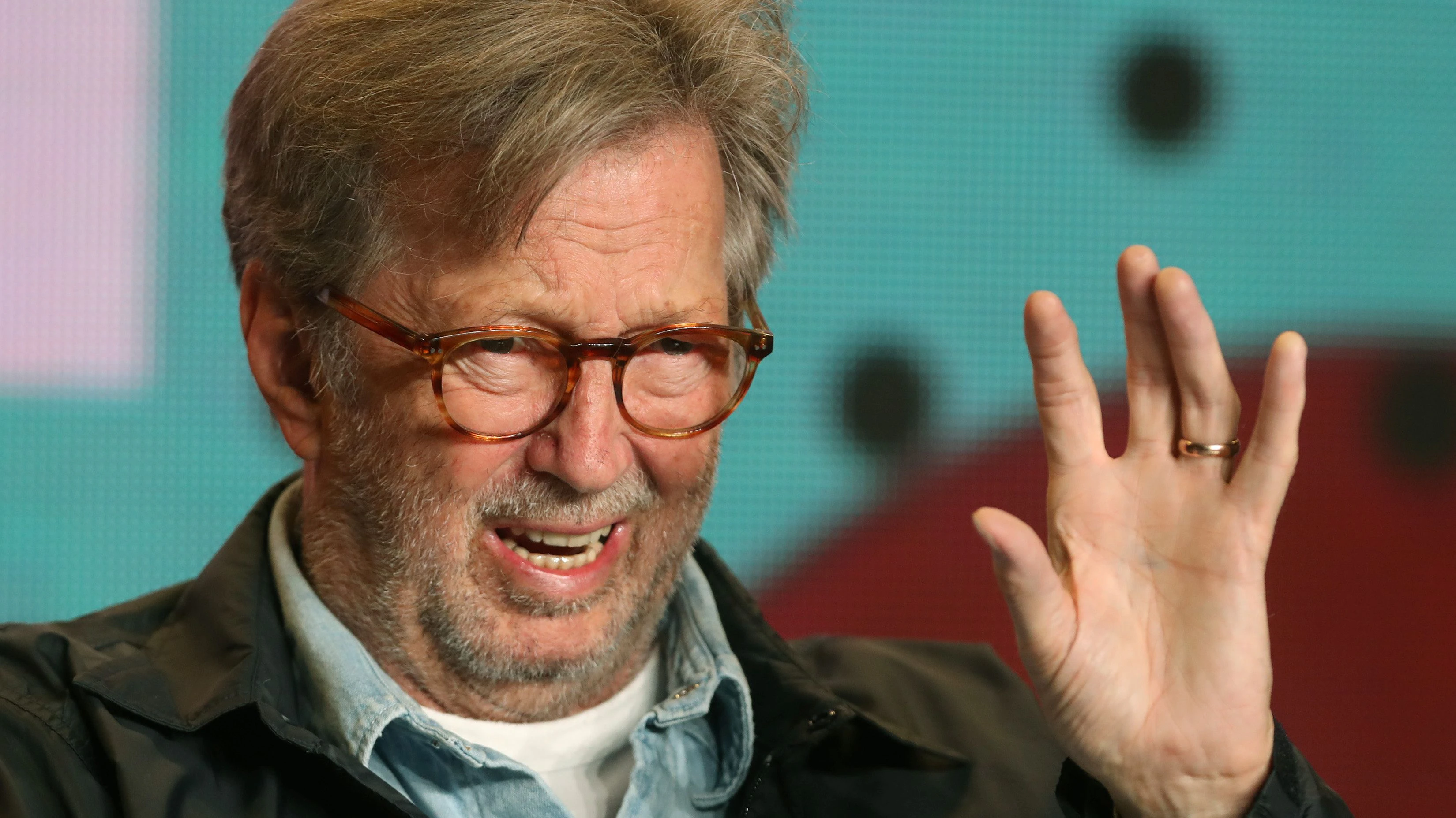 Eric Clapton attends a press conference to promote the film "Life in 12 Bars" at the Toronto International Film Festival (TIFF) in Toronto, Canada, September 11, 2017.    REUTERS/Fred Thornhill