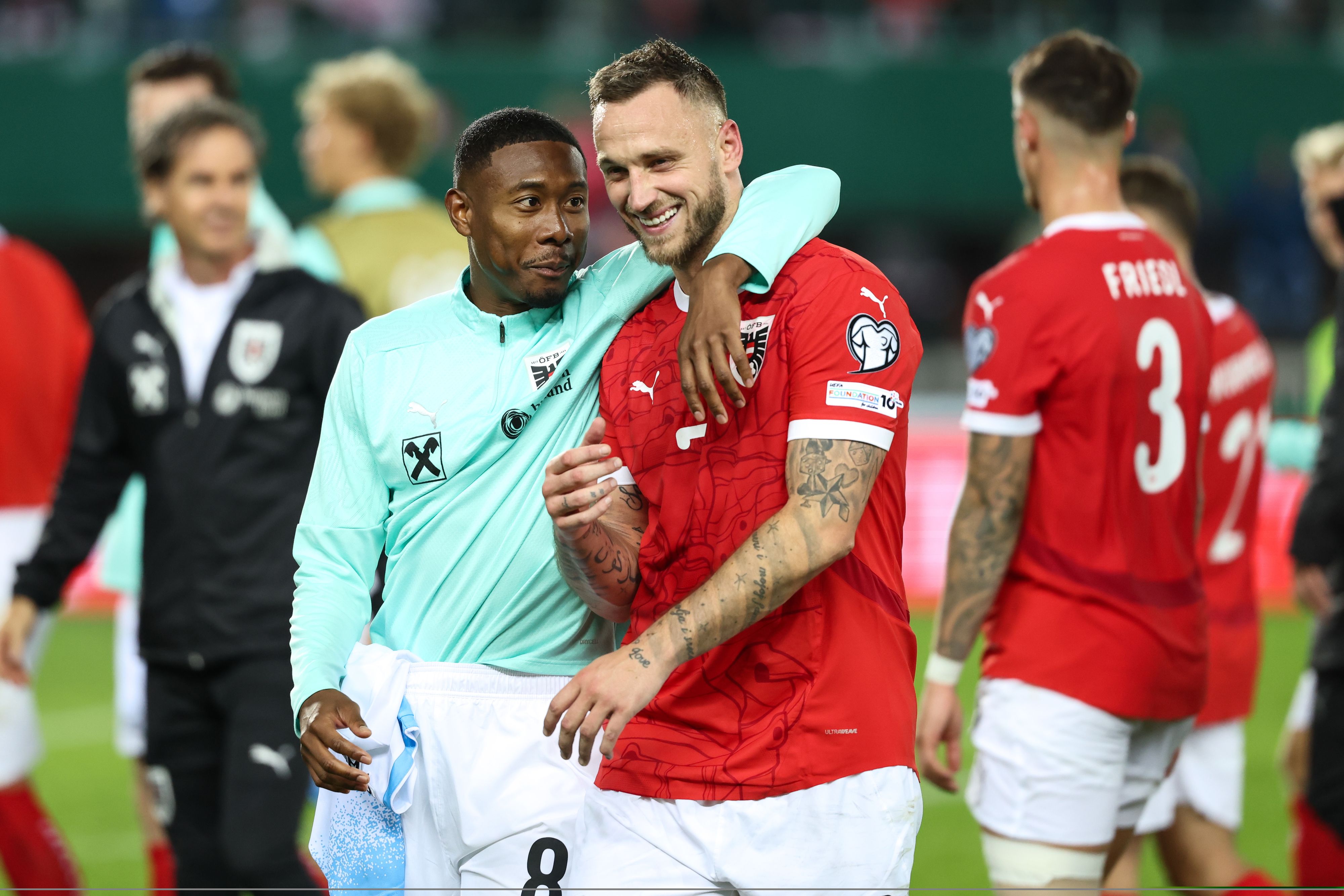 David Alaba und Marko Arnautovic