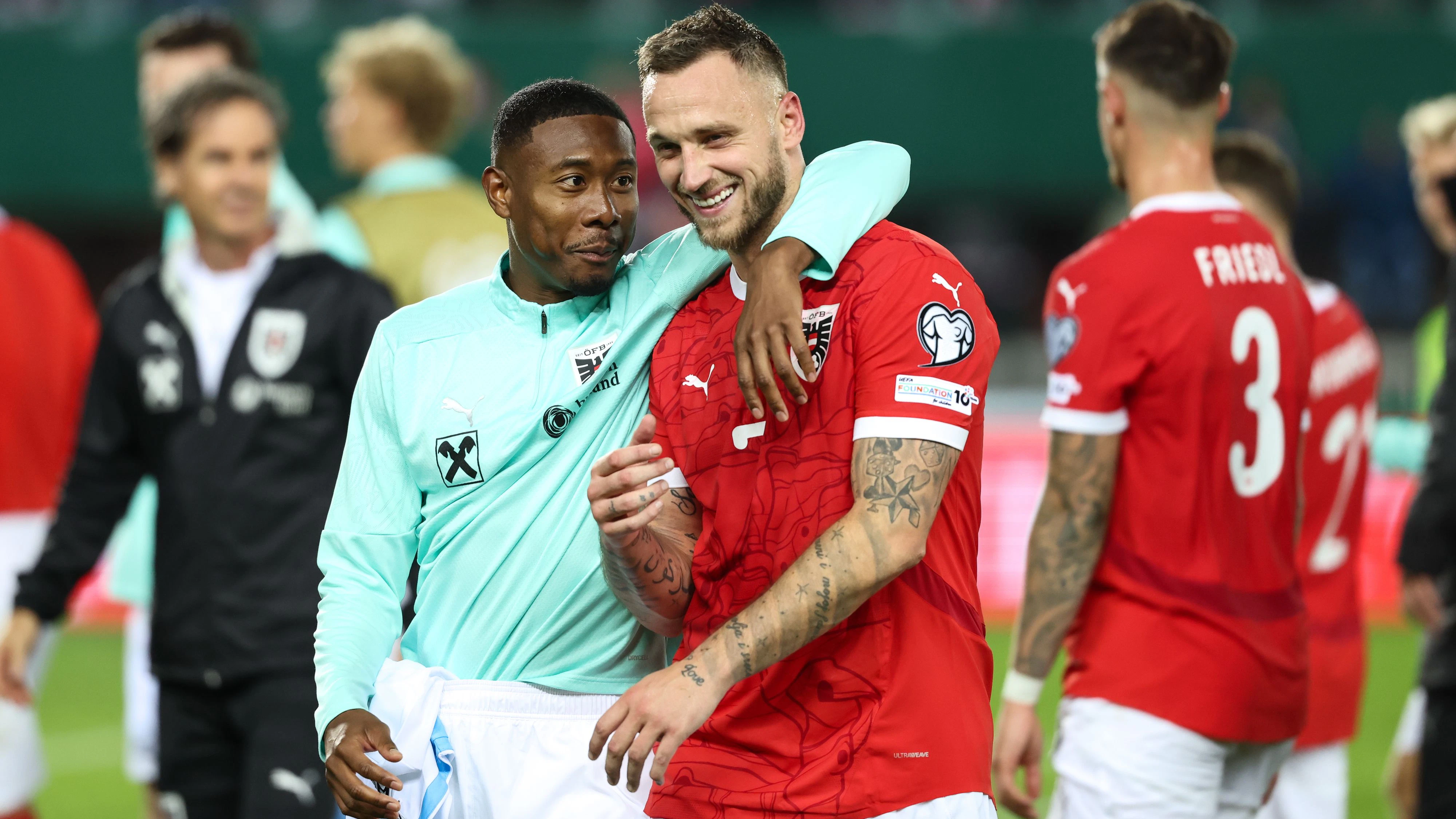 David Alaba und Marko Arnautovic
