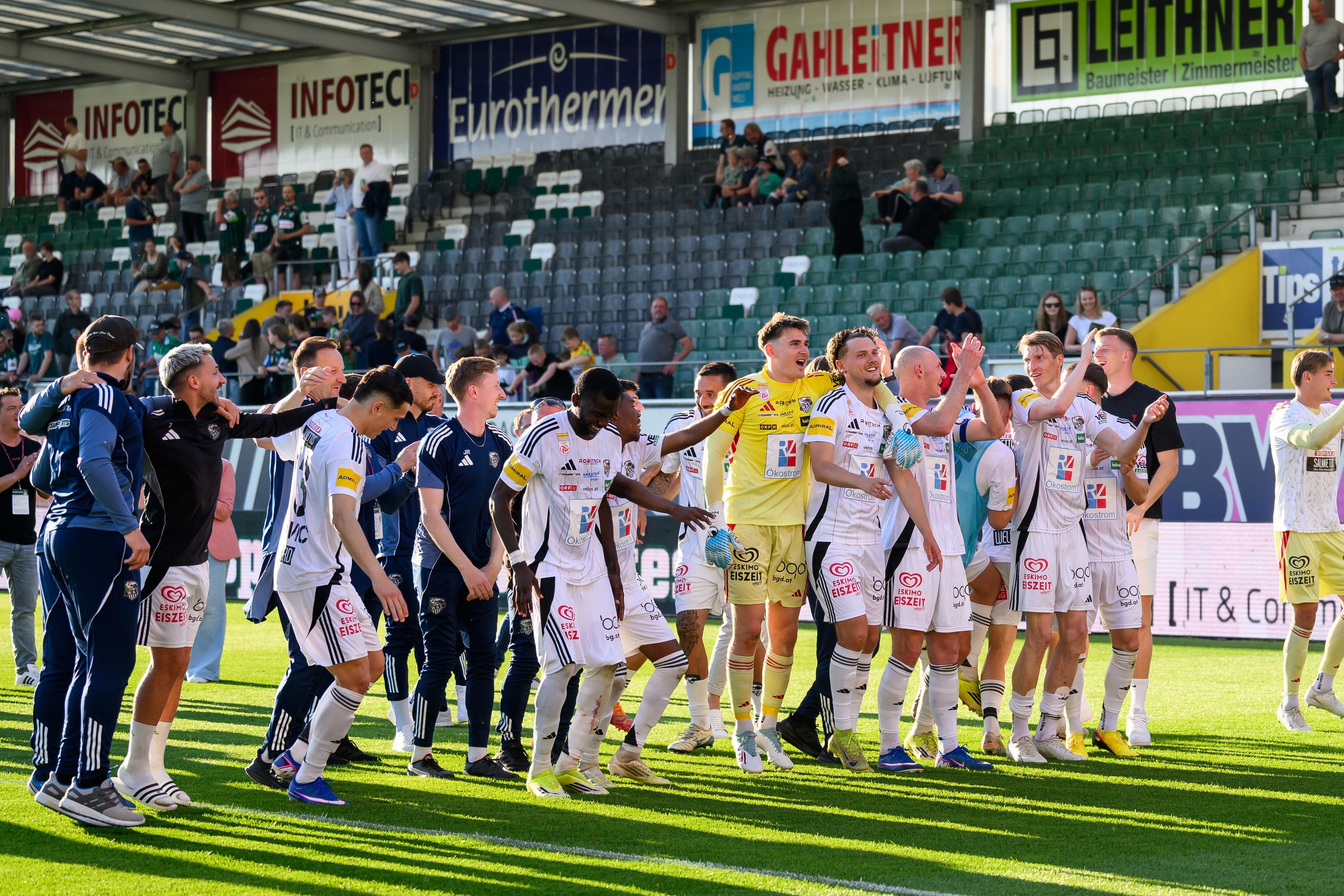 Wolfsberg rettete sich am vorletzten Spieltag der Saison. 