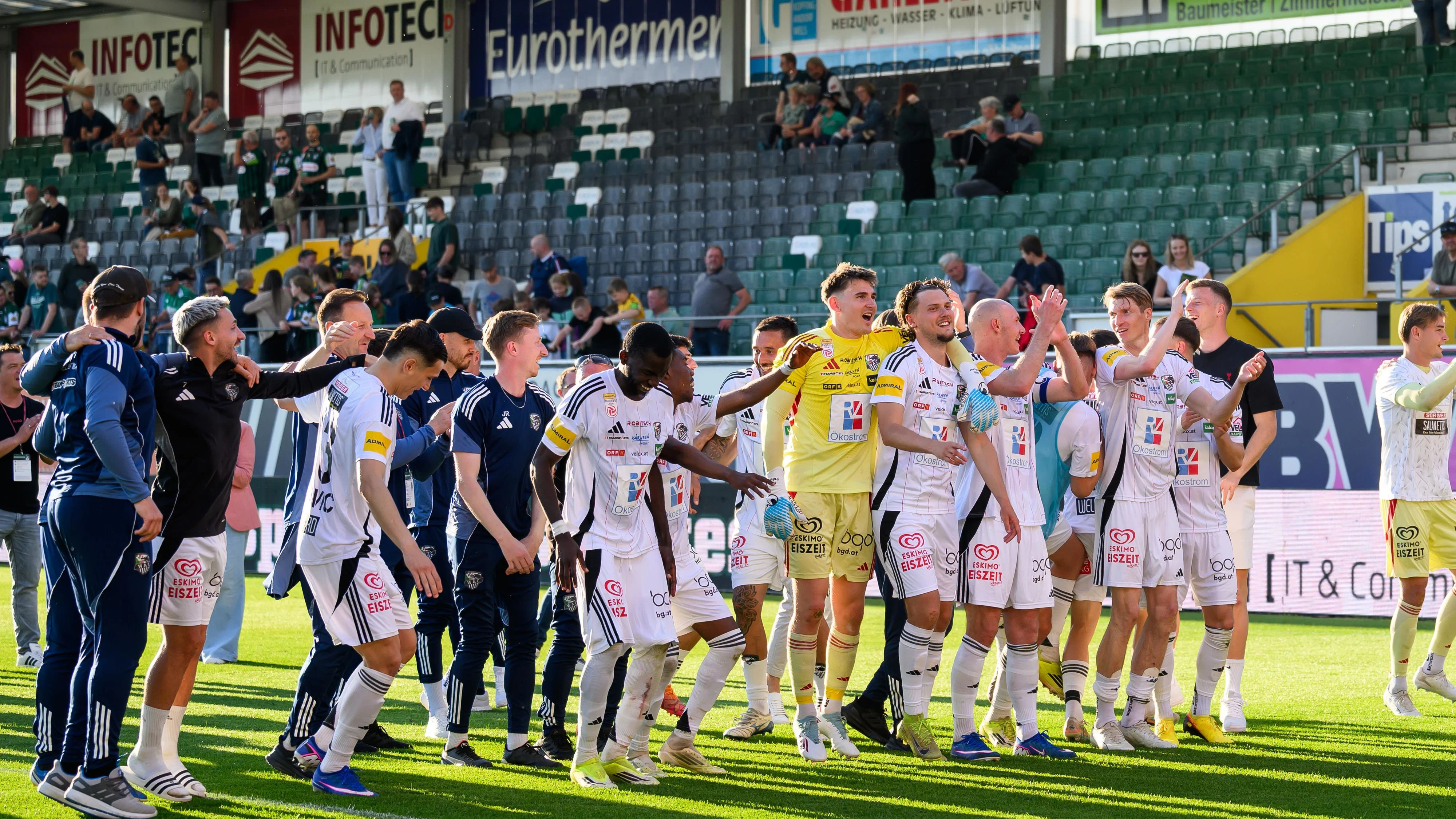 Wolfsberg rettete sich am vorletzten Spieltag der Saison. 