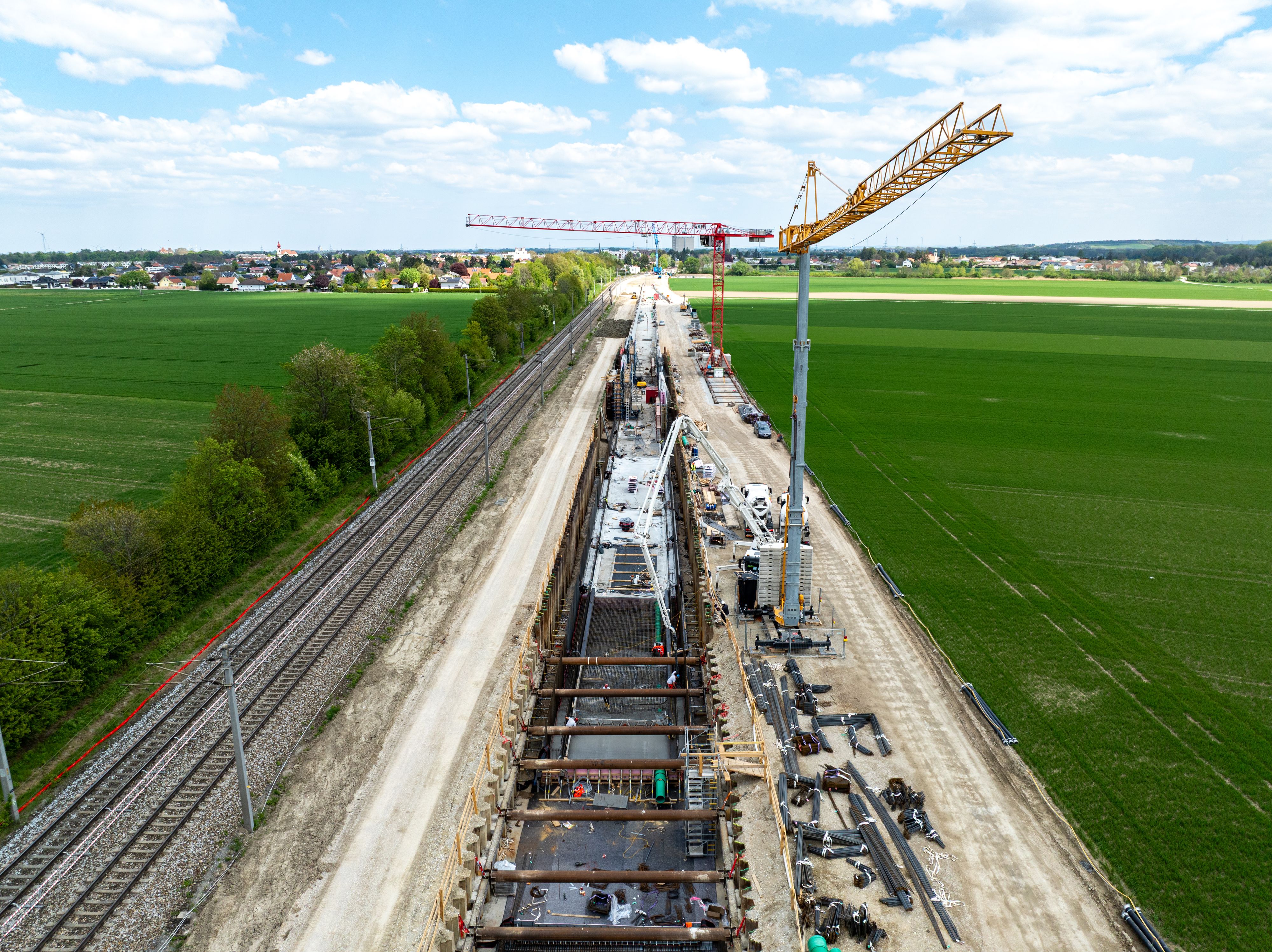 Kreuzungsbauwerk für Züge