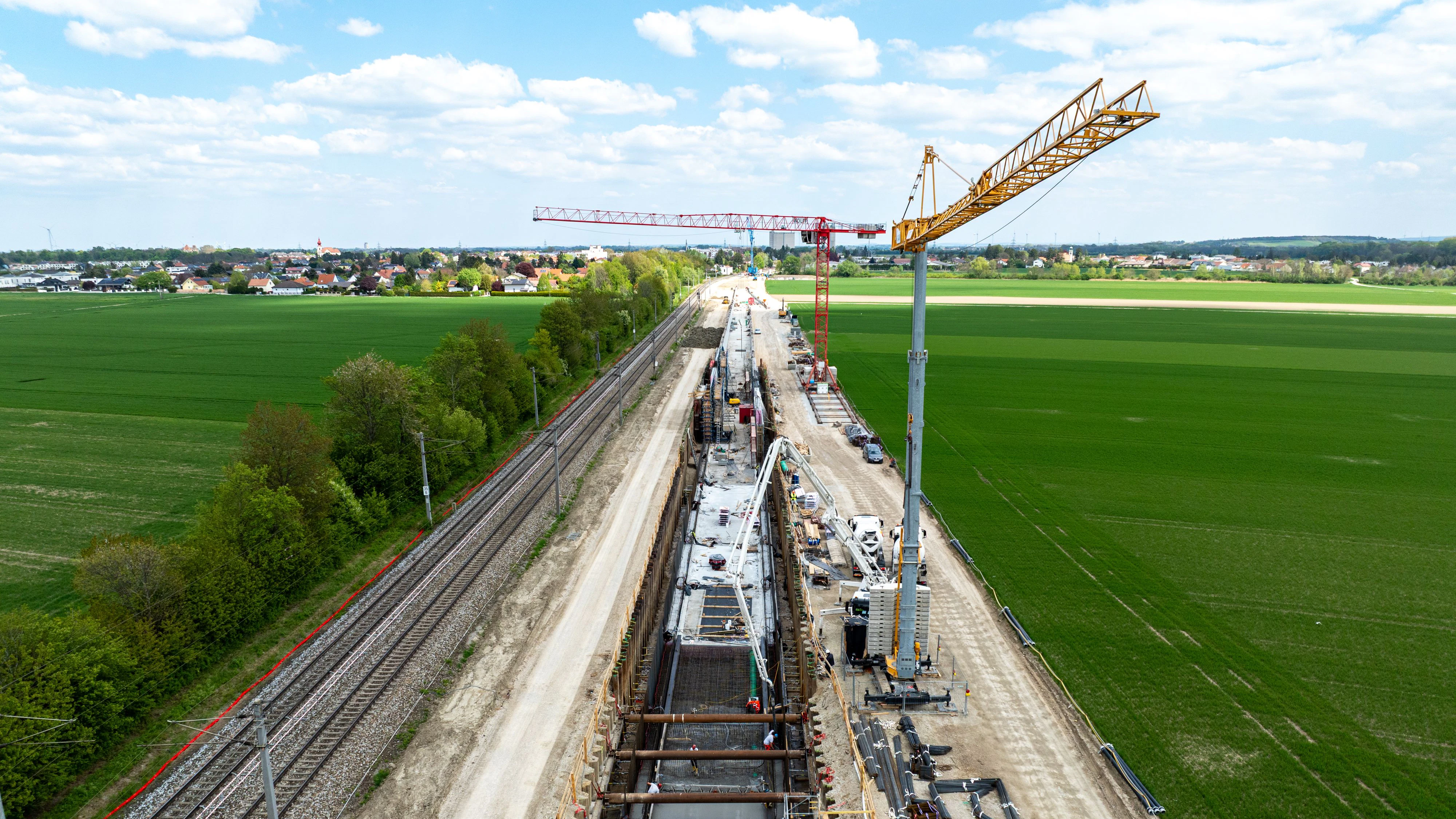 Kreuzungsbauwerk für Züge