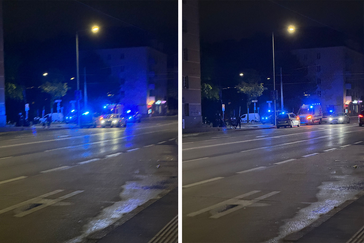 Ein Passant erblickte in der Nacht auf Dienstag Blaulicht in der Raxstraße.