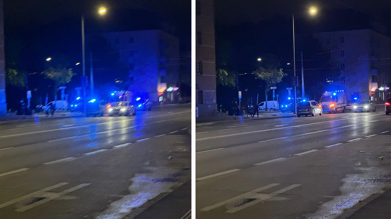 Ein Passant erblickte in der Nacht auf Dienstag Blaulicht in der Raxstraße.