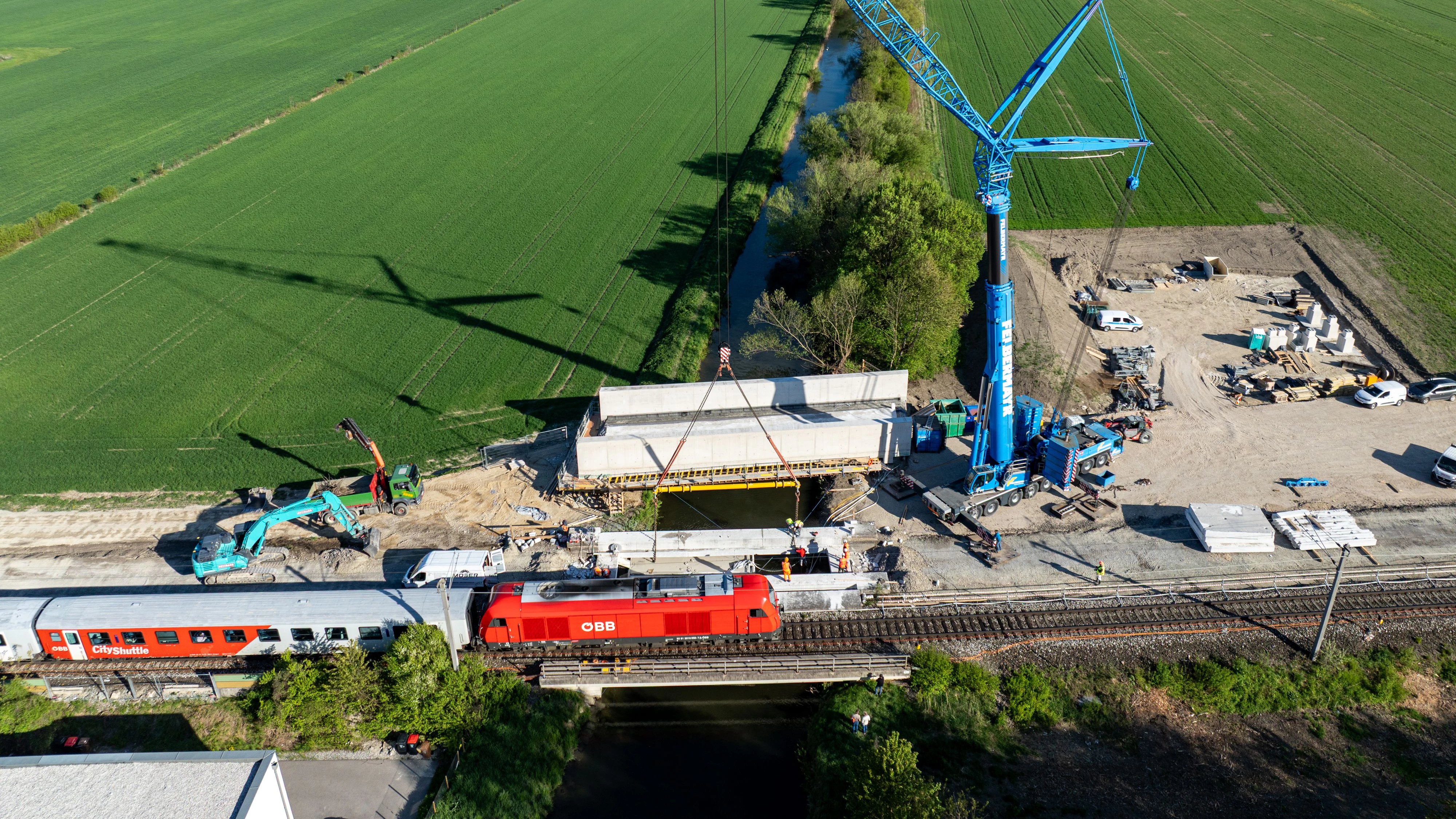 Neue Brücke Werkskanal Pottendorf