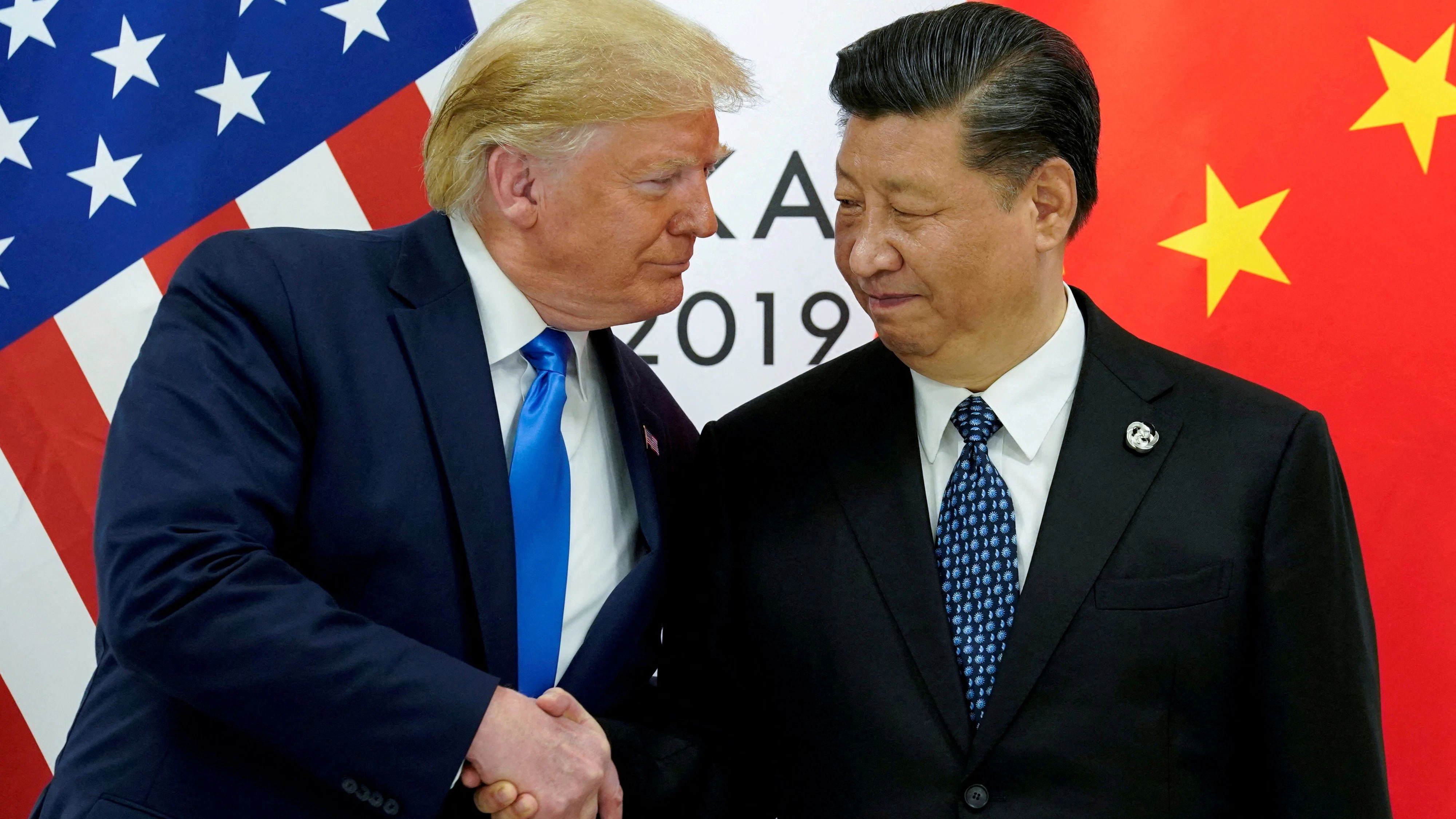 Archivbild: US-Präsident Donalt Trump wird in Kürze auf seinen chinesischen Amtskollegen Xi Jinping treffen