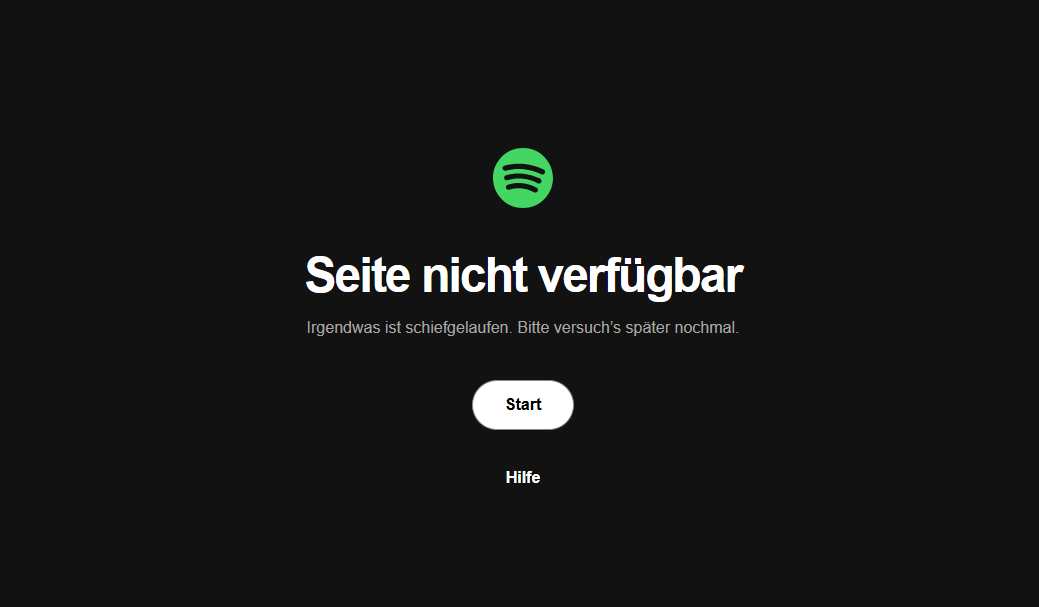 Derzeit gibt es Probleme mit dem Streamingdienst Spotify.