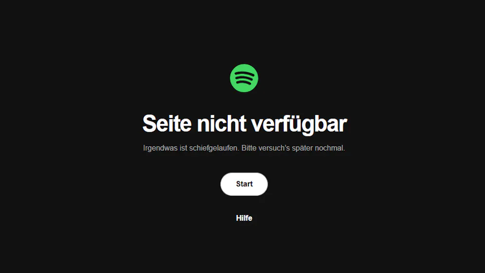 Spotify Irgendwas Ist Schiefgelaufen