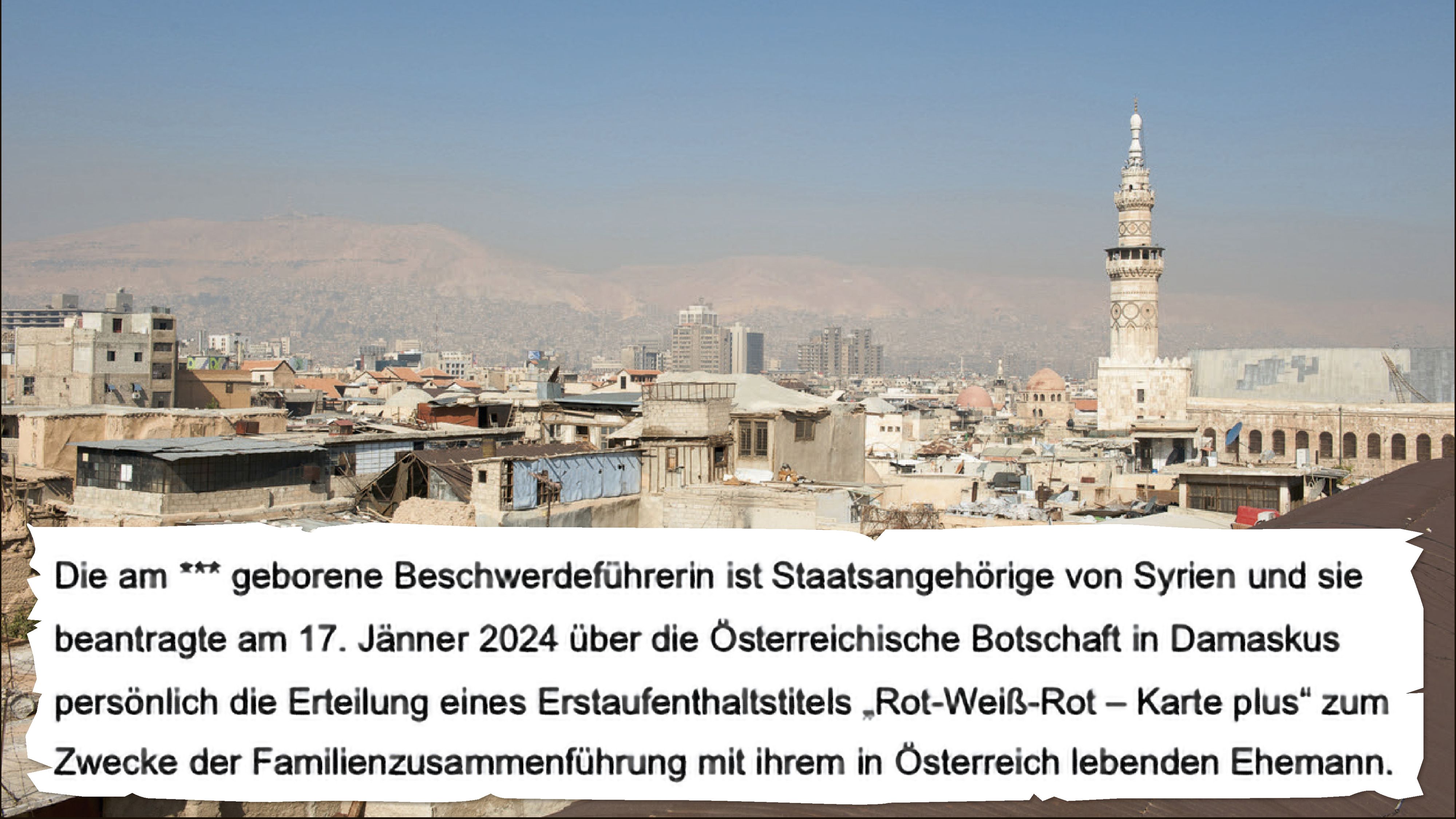 Bereits am 17. Jänner 2024 beantragte die Frau die 
