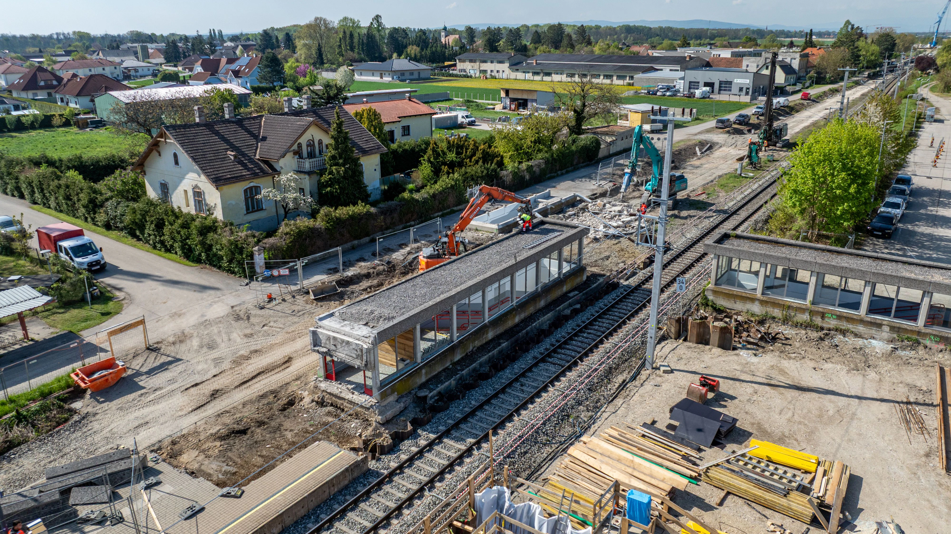 Modernisierung der Haltestelle Pottendorf-Landegg