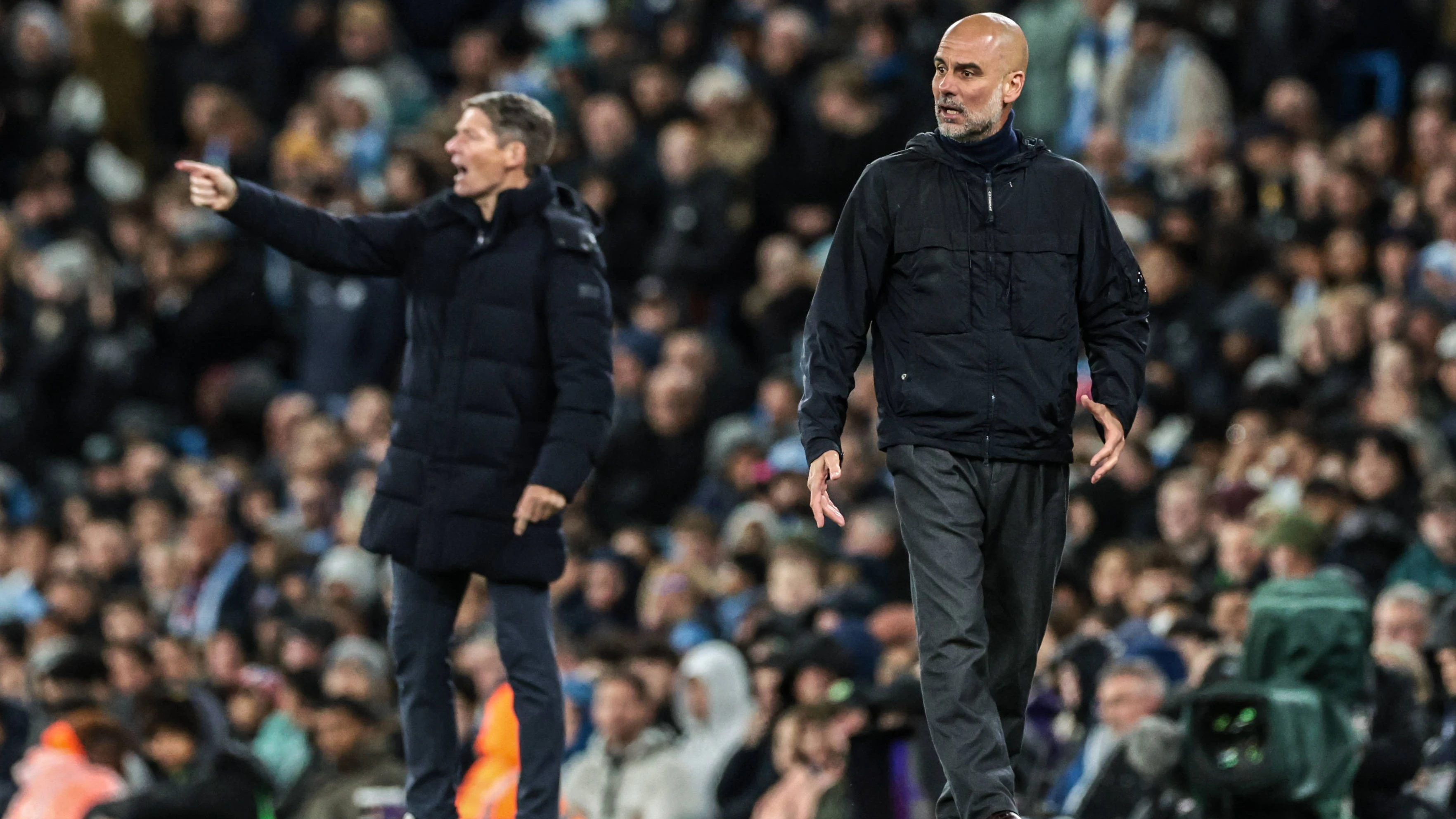 Pep Guardiola und Oliver Glasner