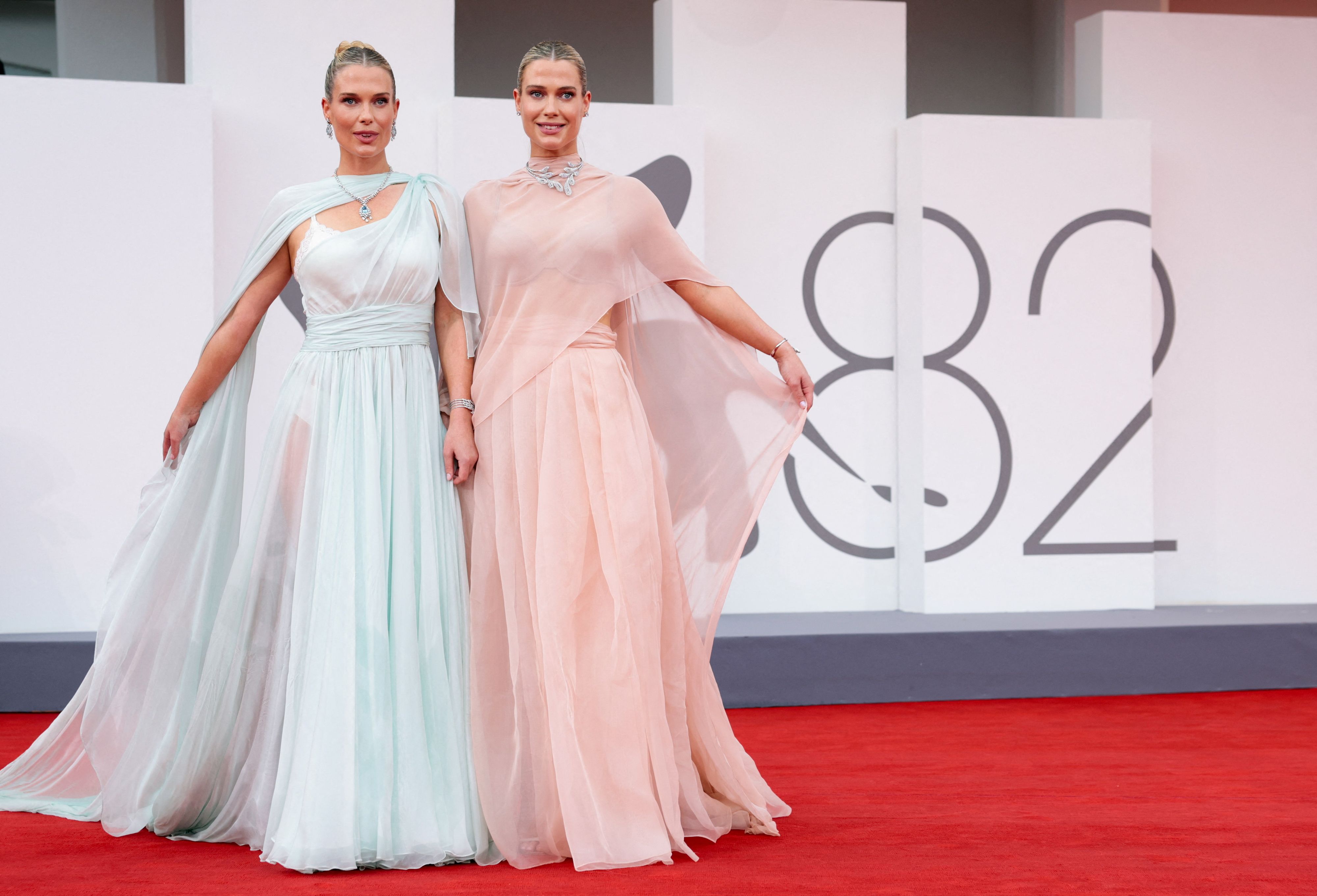 Lady Eliza Spencer und Lady Amelia Spencer bei den Internationalen Filmfestspielen von Venedig im August 2025.
