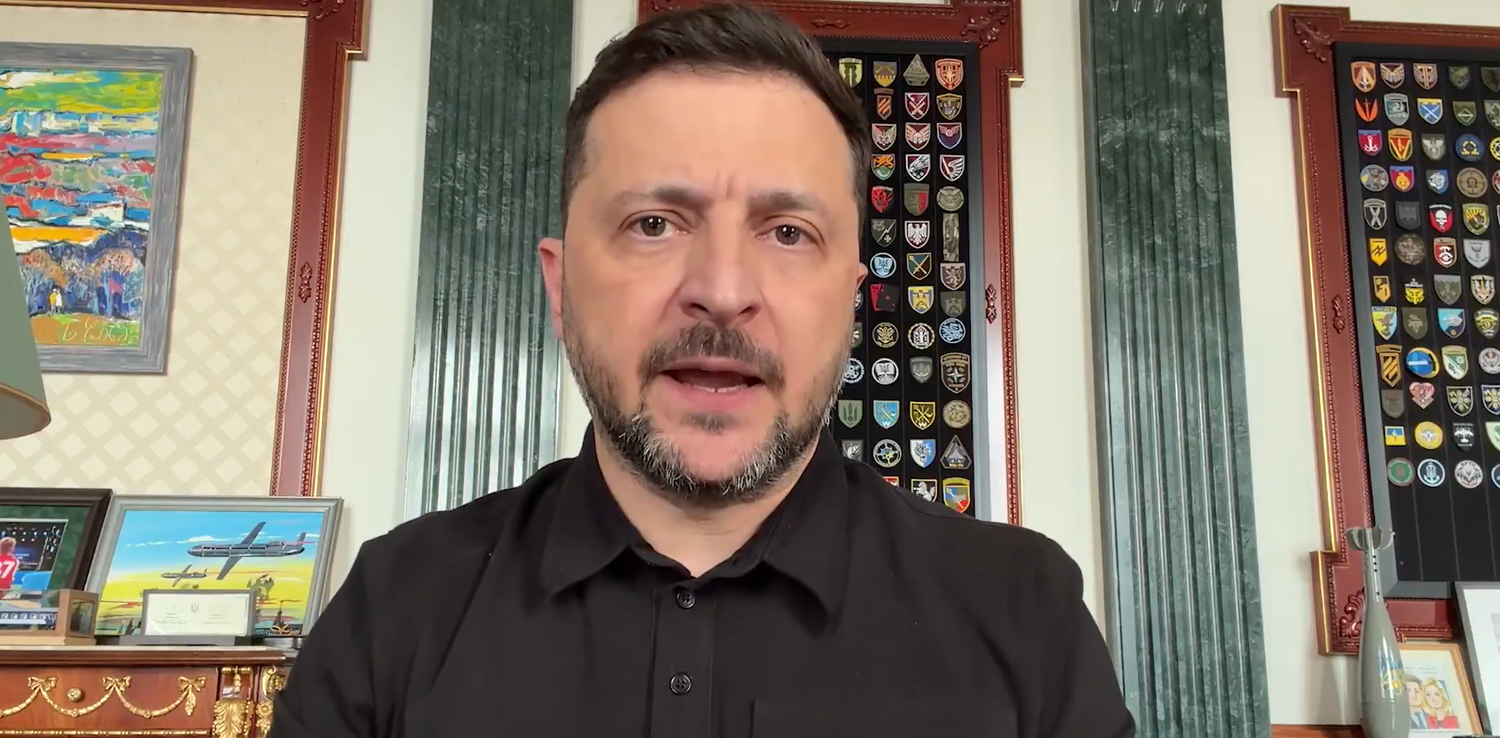 Wolodymyr Selenskyj in seiner allabendlichen Ansprache am Dienstag, 12. Mai 2026.