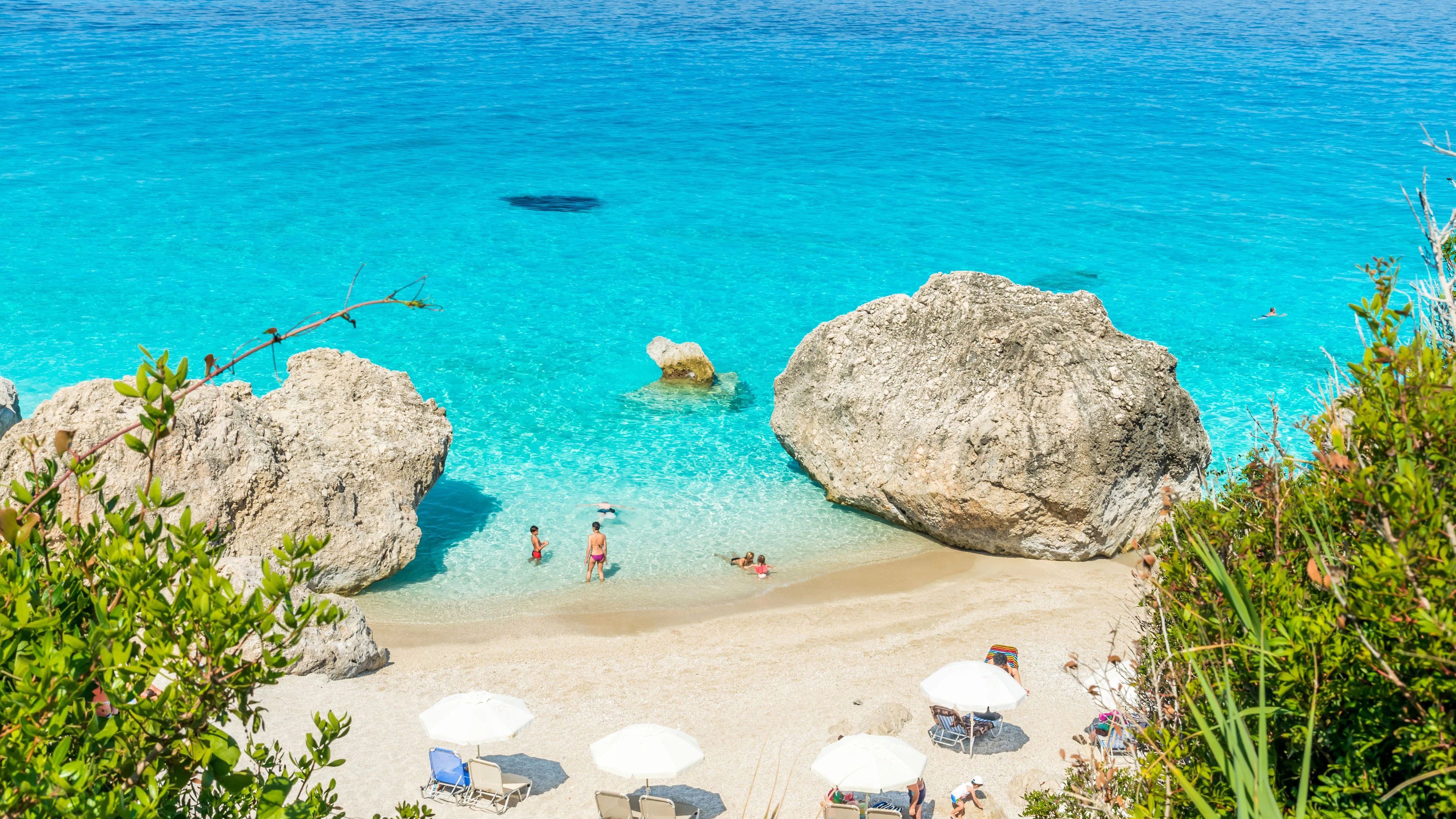 Kavalikefta Strand, Insel Lefkada, Griechenland