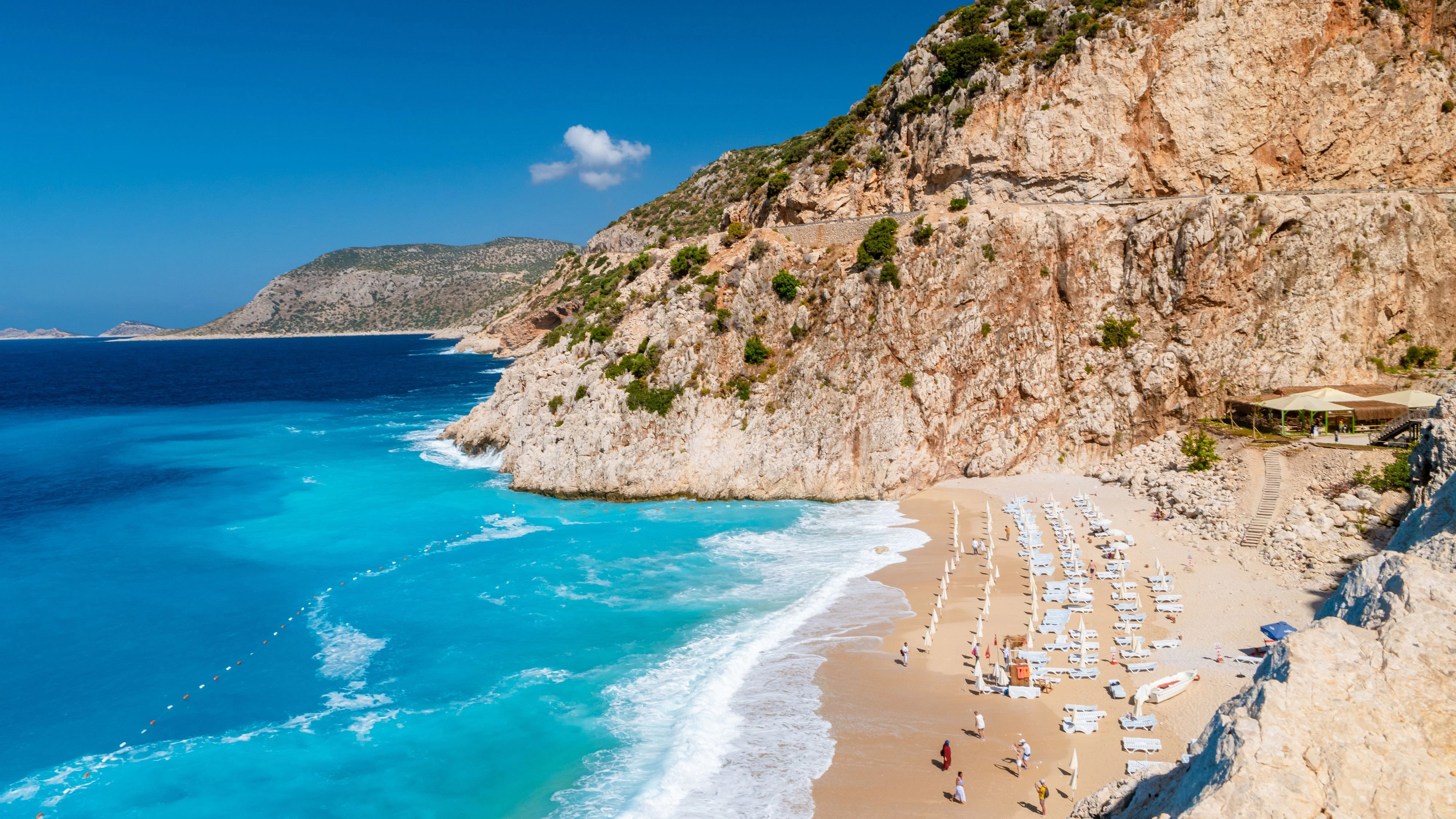 Kaputas Strand auf der Lycia Küste, Kas, Türkei
