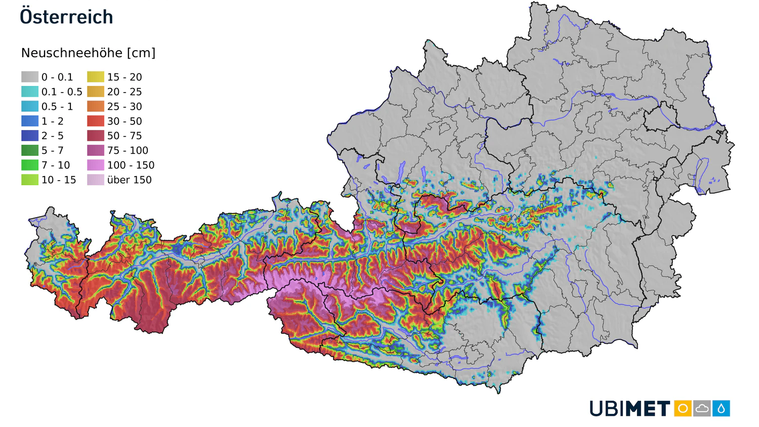 Im Westen und in den Alpen ist in den kommenden Tagen gar mit Schneefall zu rechnen.