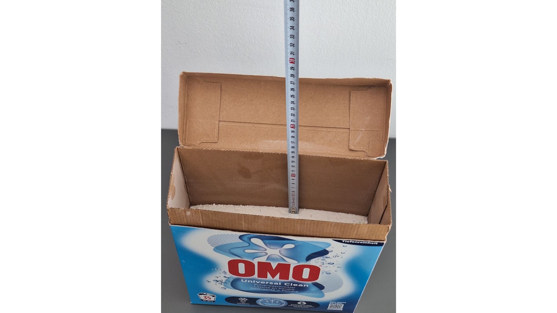 In diesem Waschmittel war besonders viel Luft.