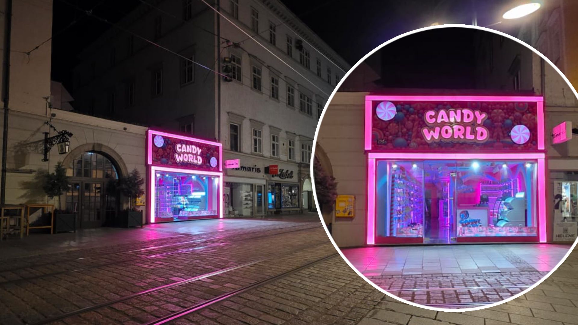 Der knallpinke Shop fällt auf der Landstraße auf – aber nicht bei jedem positiv.