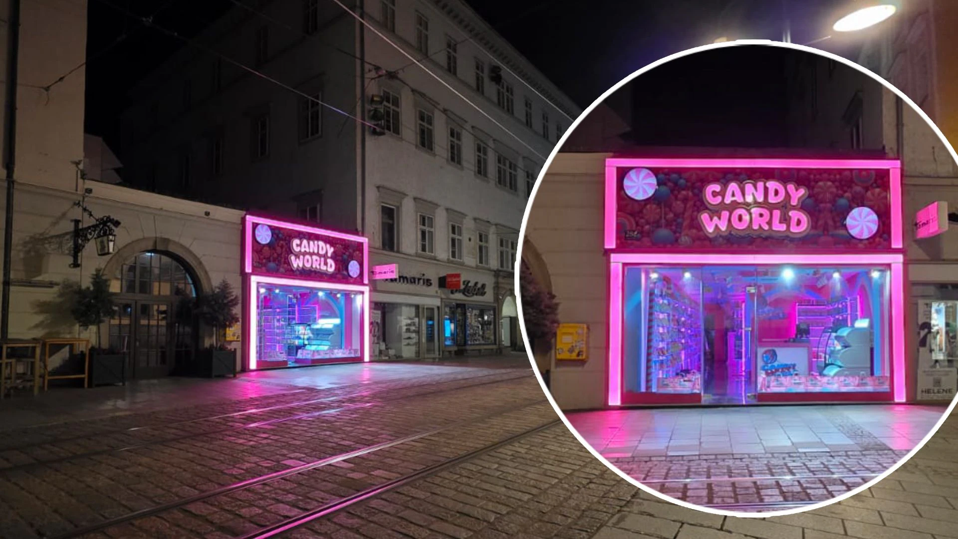 Der knallpinke Shop fällt auf der Landstraße auf – aber nicht bei jedem positiv.