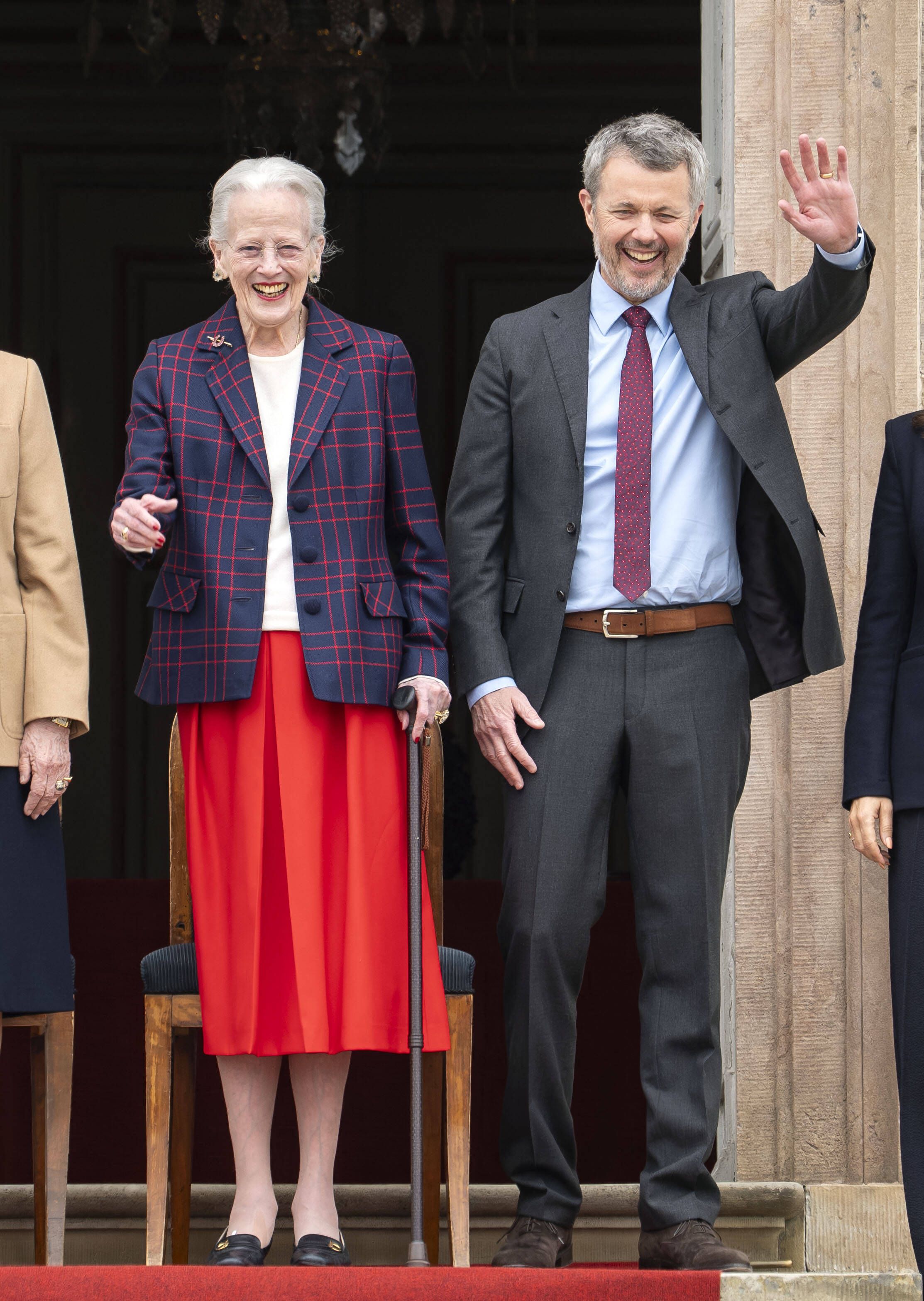 Altkönigin Margrethe und König Frederik im April 2026.