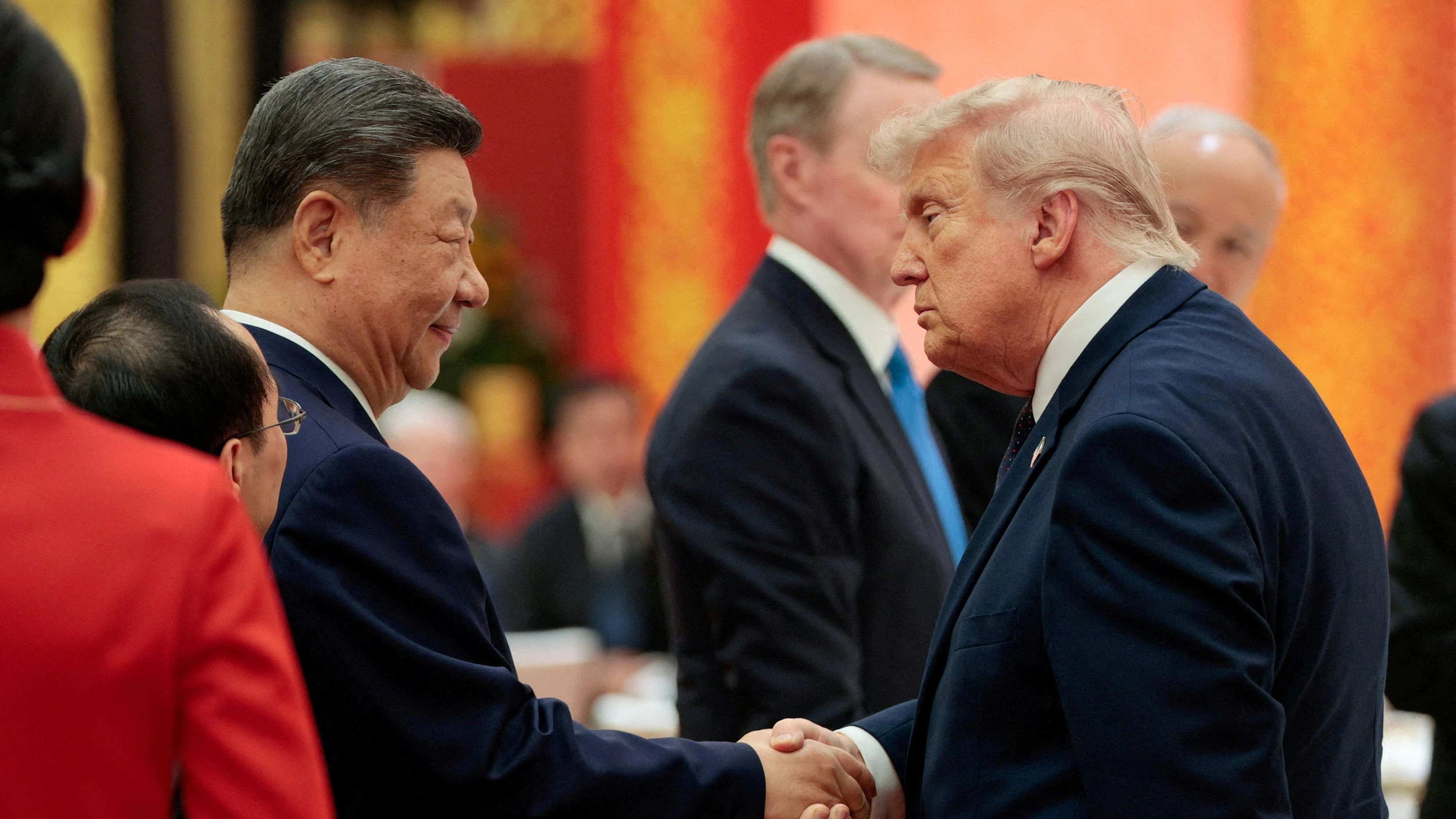 Donald Trump kündigte eine "fette Umarmung" an, diese blieb zwischen ihm und Chinas Präsident Xi Jiping allerdings aus. 