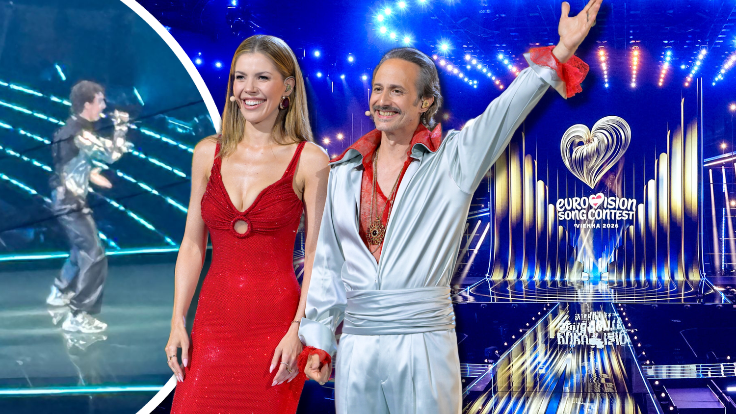 Victoria Swarovski und Michael Ostrowski führen am Samstag durch das ESC-Finale.