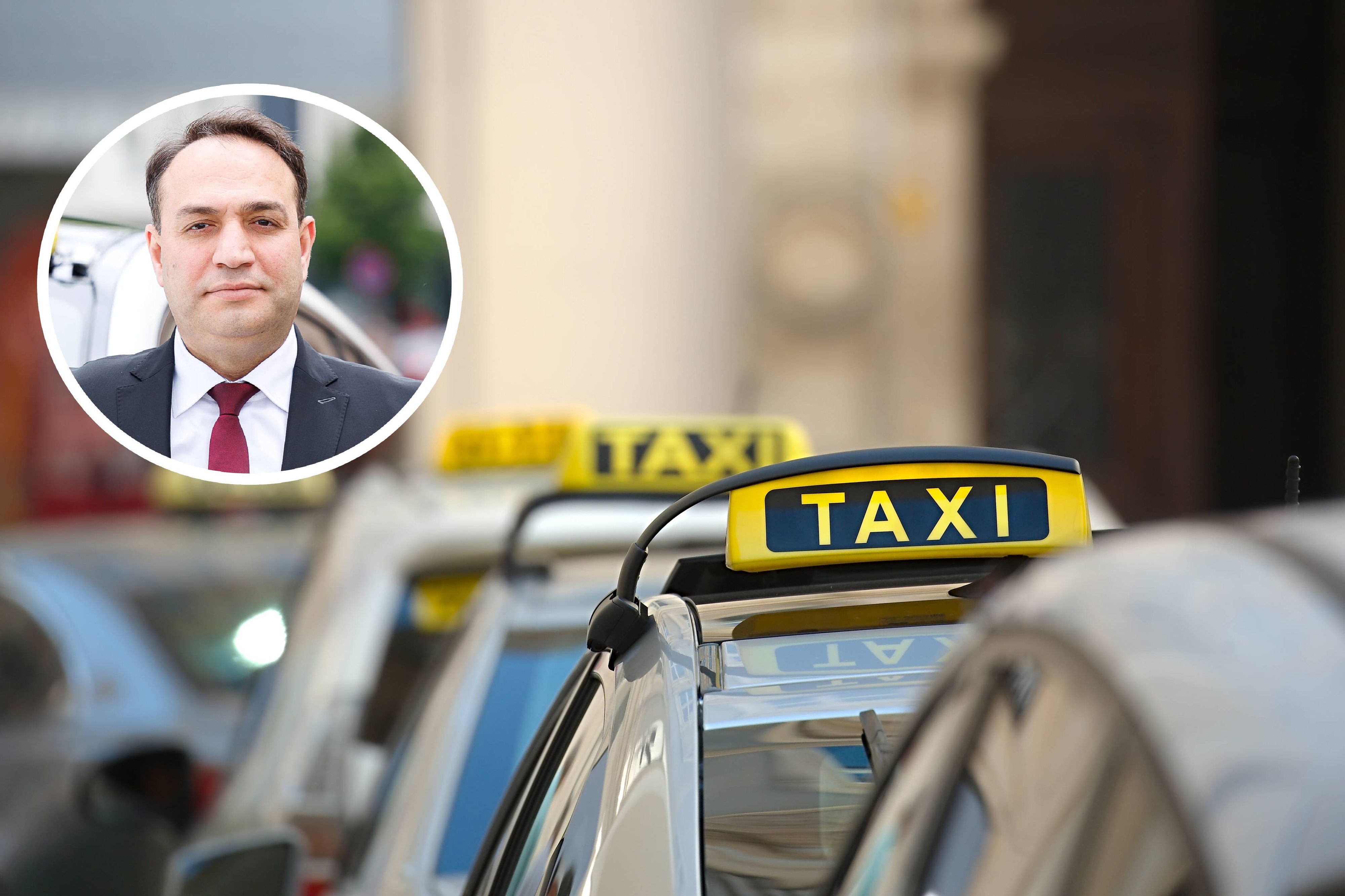 Resul Ekrem Gönültaş, Obmann der Taxi-Innung, macht auf die Herausforderungen der Branche Aufmerksam.