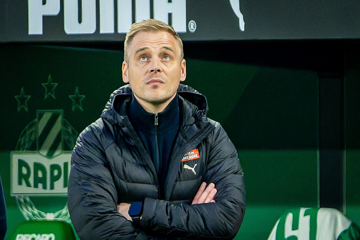 Rapid-Trainer Johannes Hoff Thorup. 