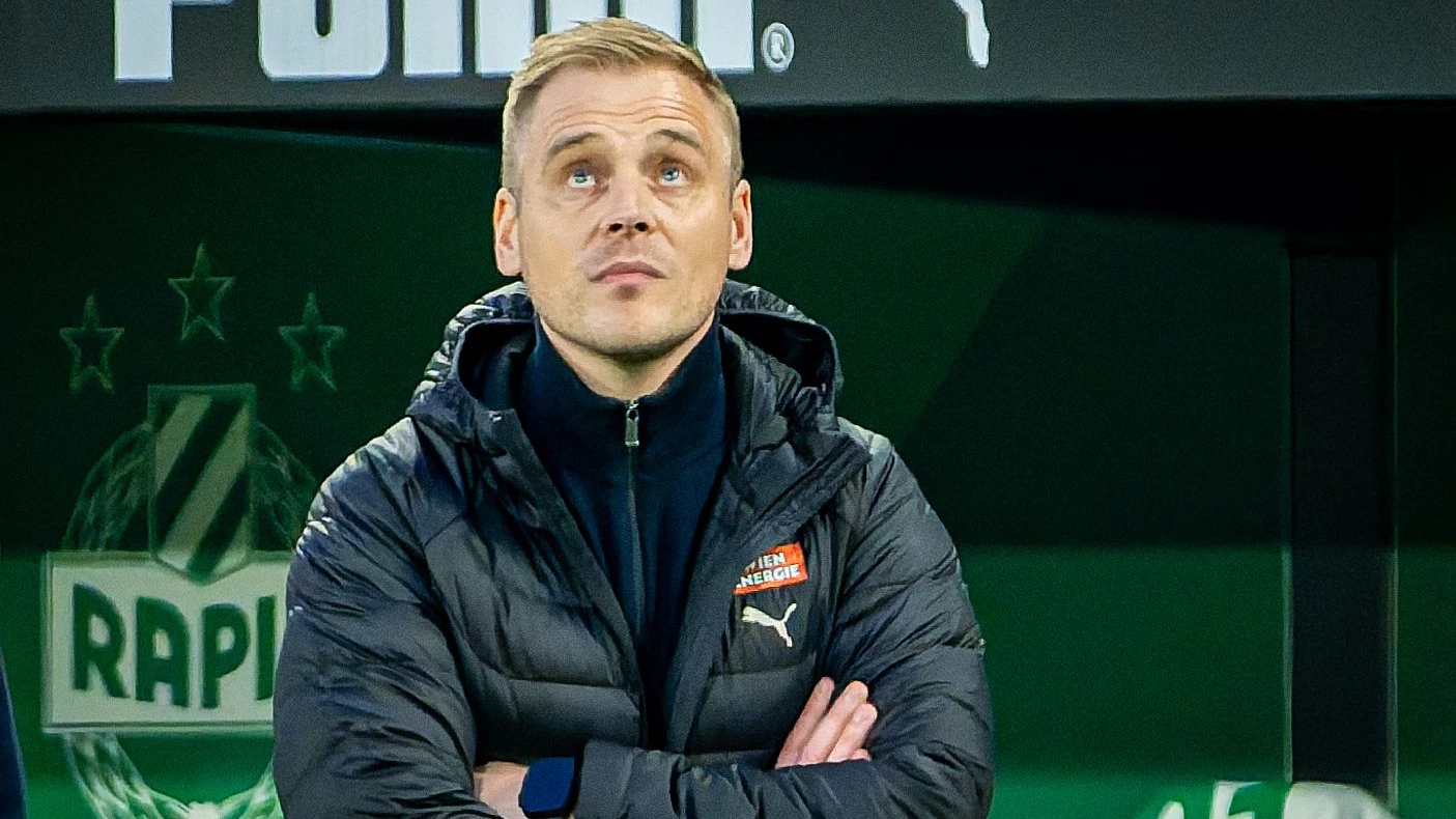 Rapid-Trainer Johannes Hoff Thorup. 
