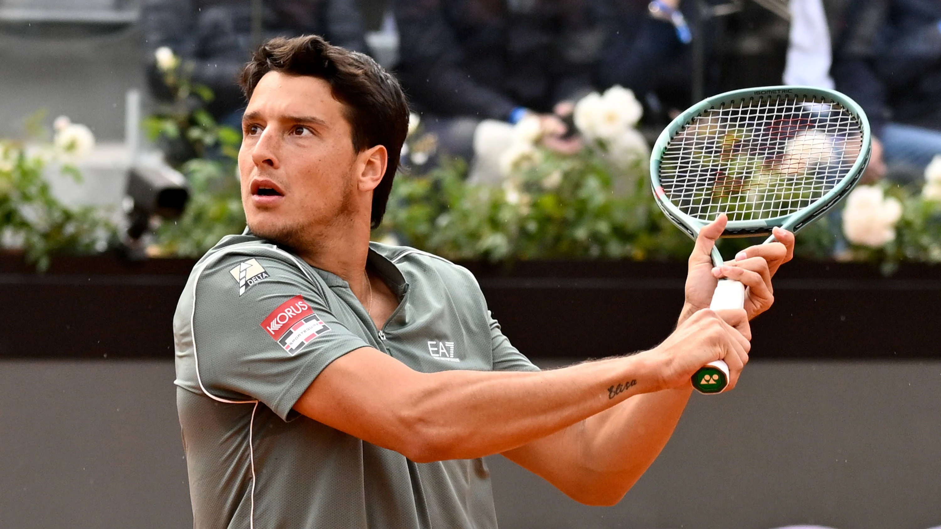 Luciano Darderi im Rom-Halbfinale. 