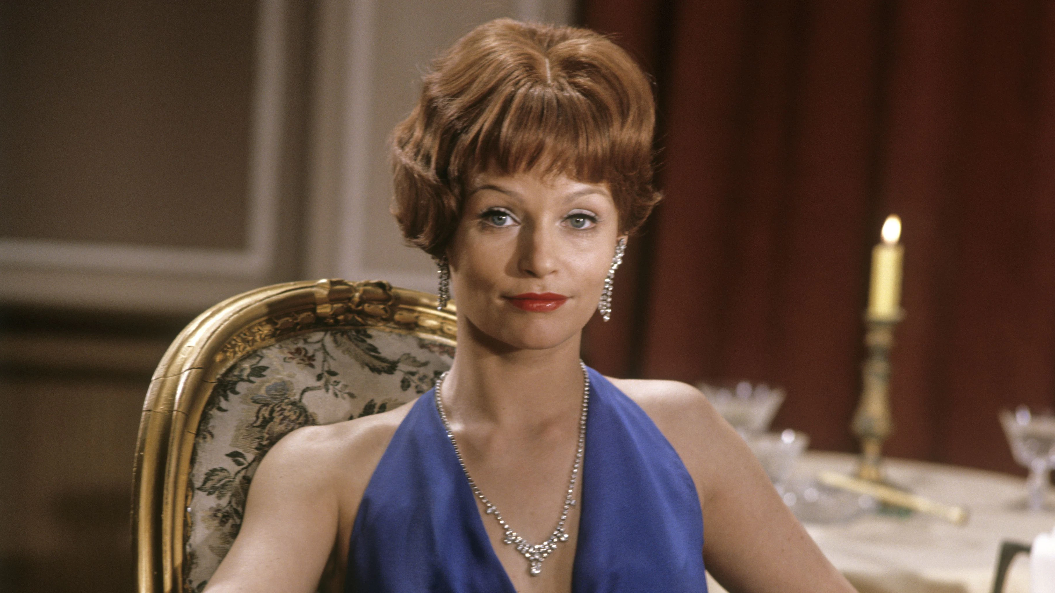 Schauspielerin Angelica Domröse in ihrer Rolle als Ilse Kadereit in dem DEFA-Film "Die Brüder Lautensack" 1973.