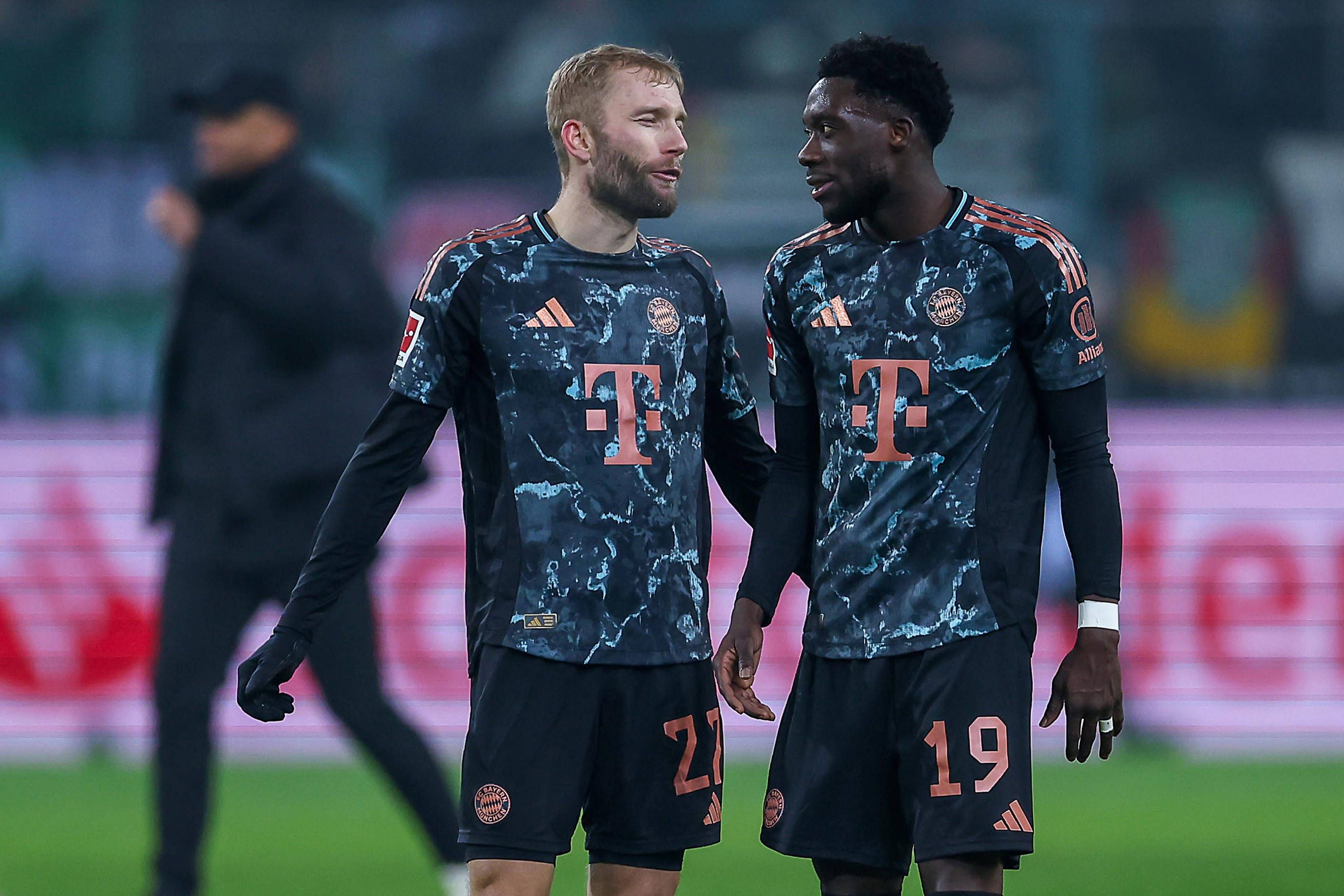 Konrad Laimer und Alphonso Davies.