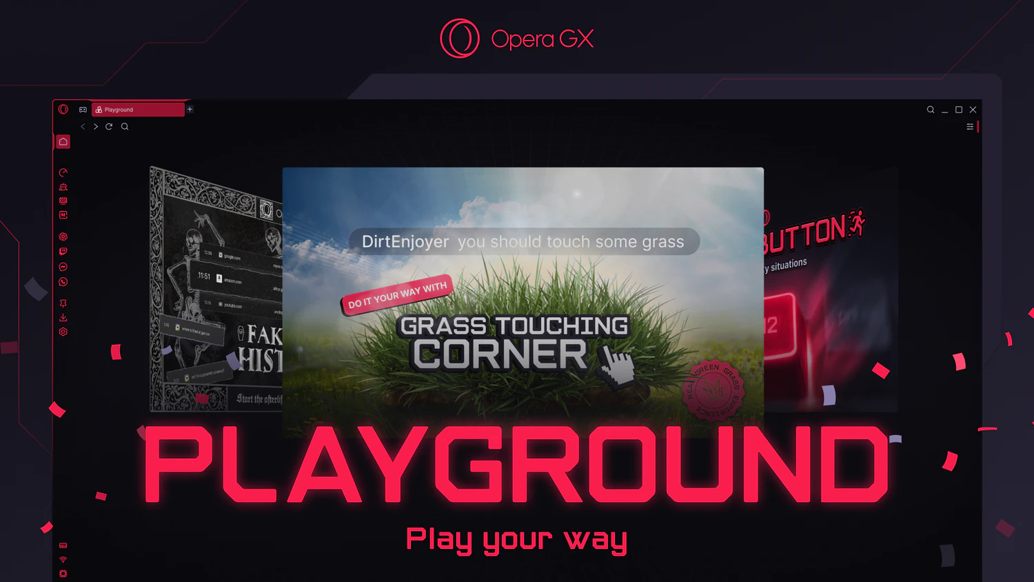 Playground von Opera GX bietet Nutzern ab sofort die volle Freiheit.
