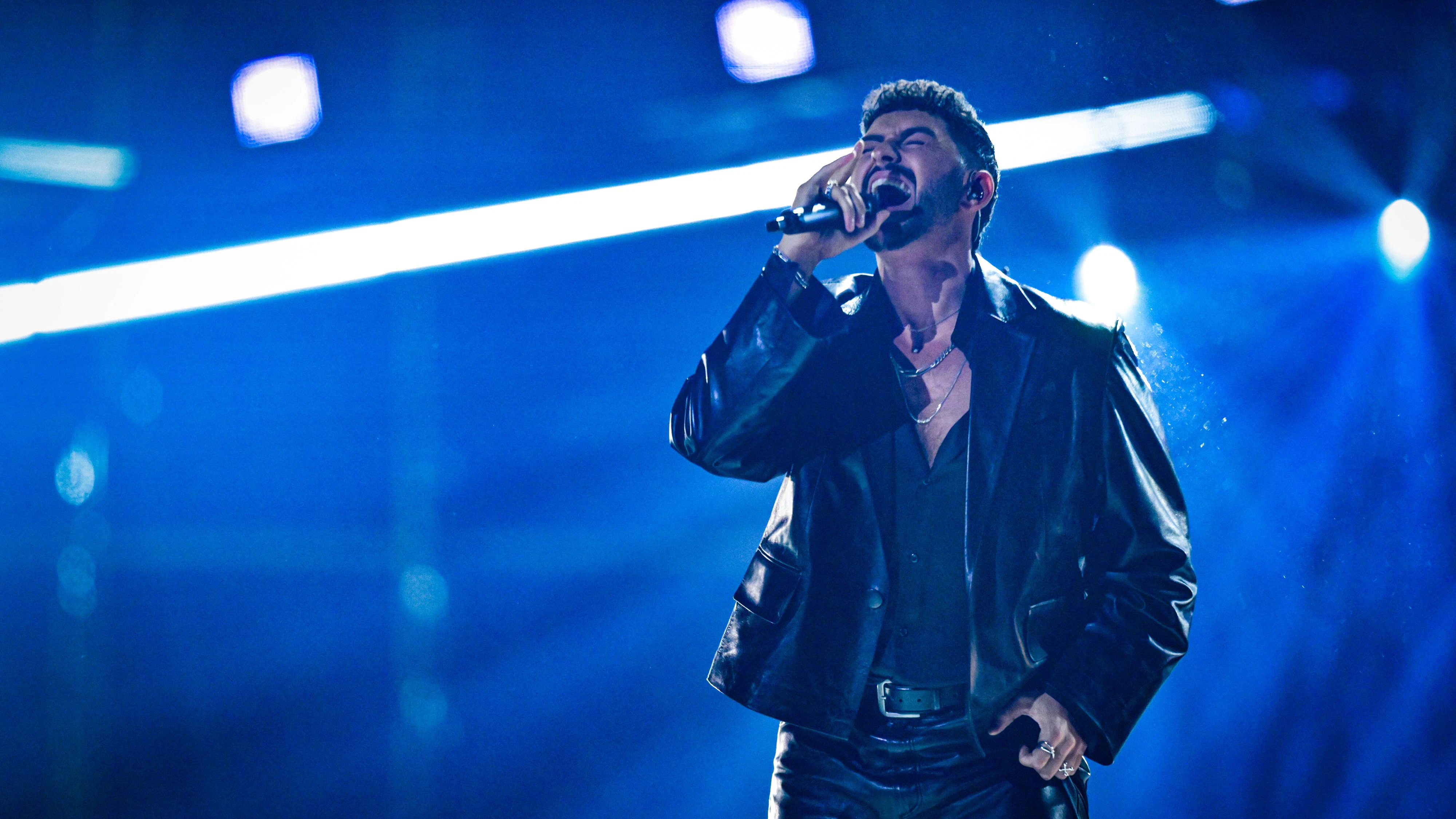 Noam Bettan aus Israel singt "Michelle" beim "Song Contest" in Wien.