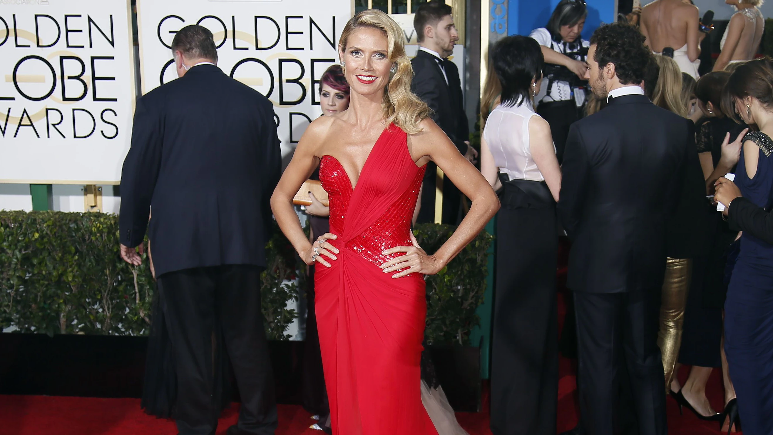 Heidi Klum bei den Golden Globe Awards 2015 in Beverly Hills.