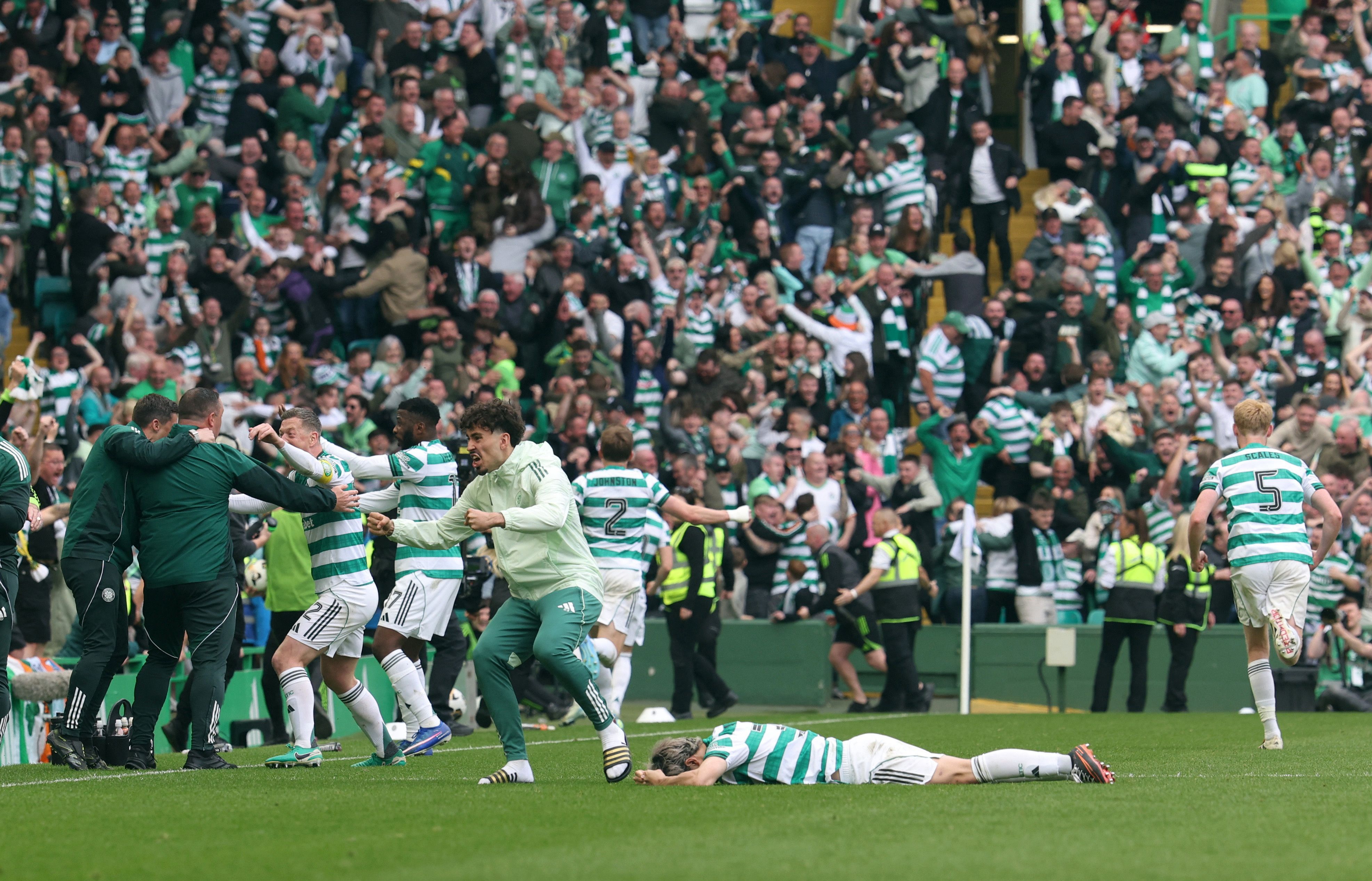 Celtic Glasgow im Freudentaumel. 