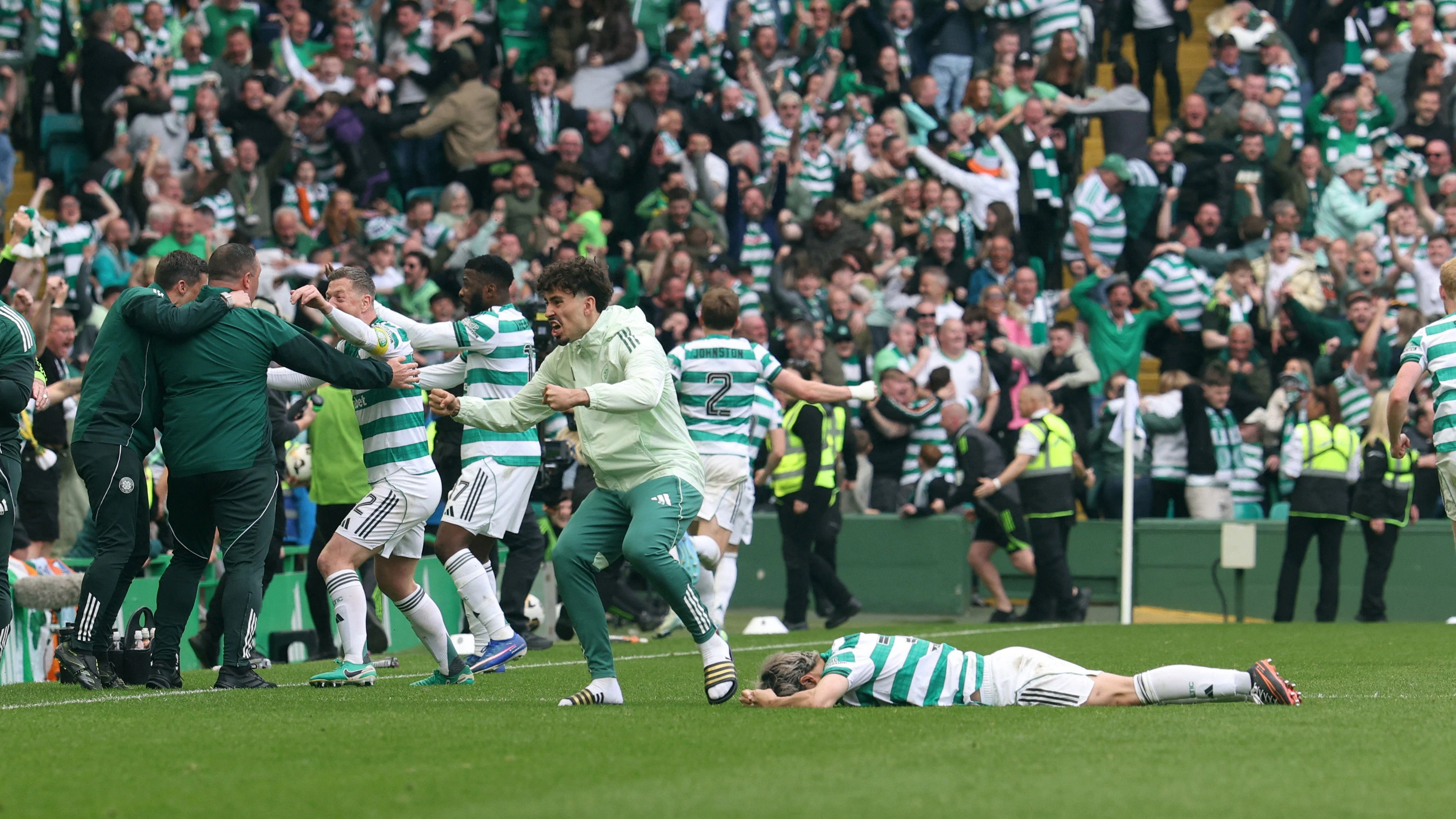Celtic Glasgow im Freudentaumel. 