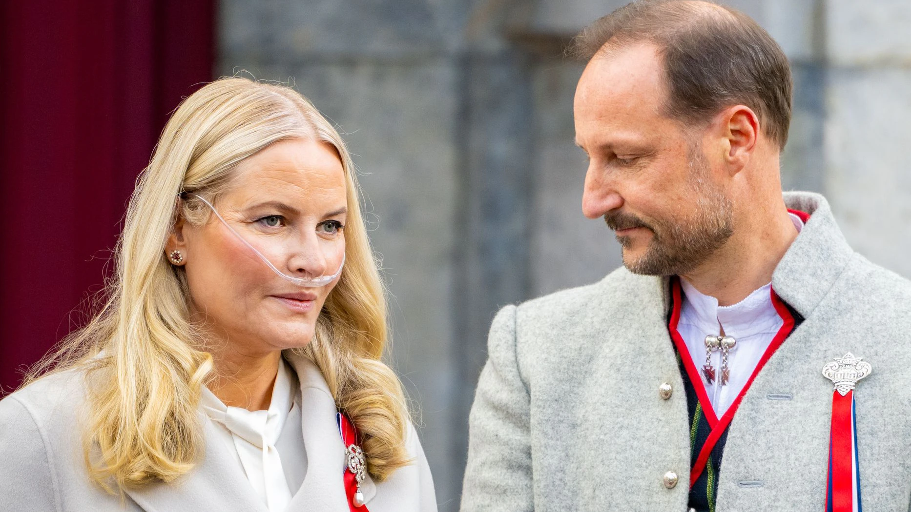 Mette-Marit mit Kronprinz Haakon am Nationalfeiertag.