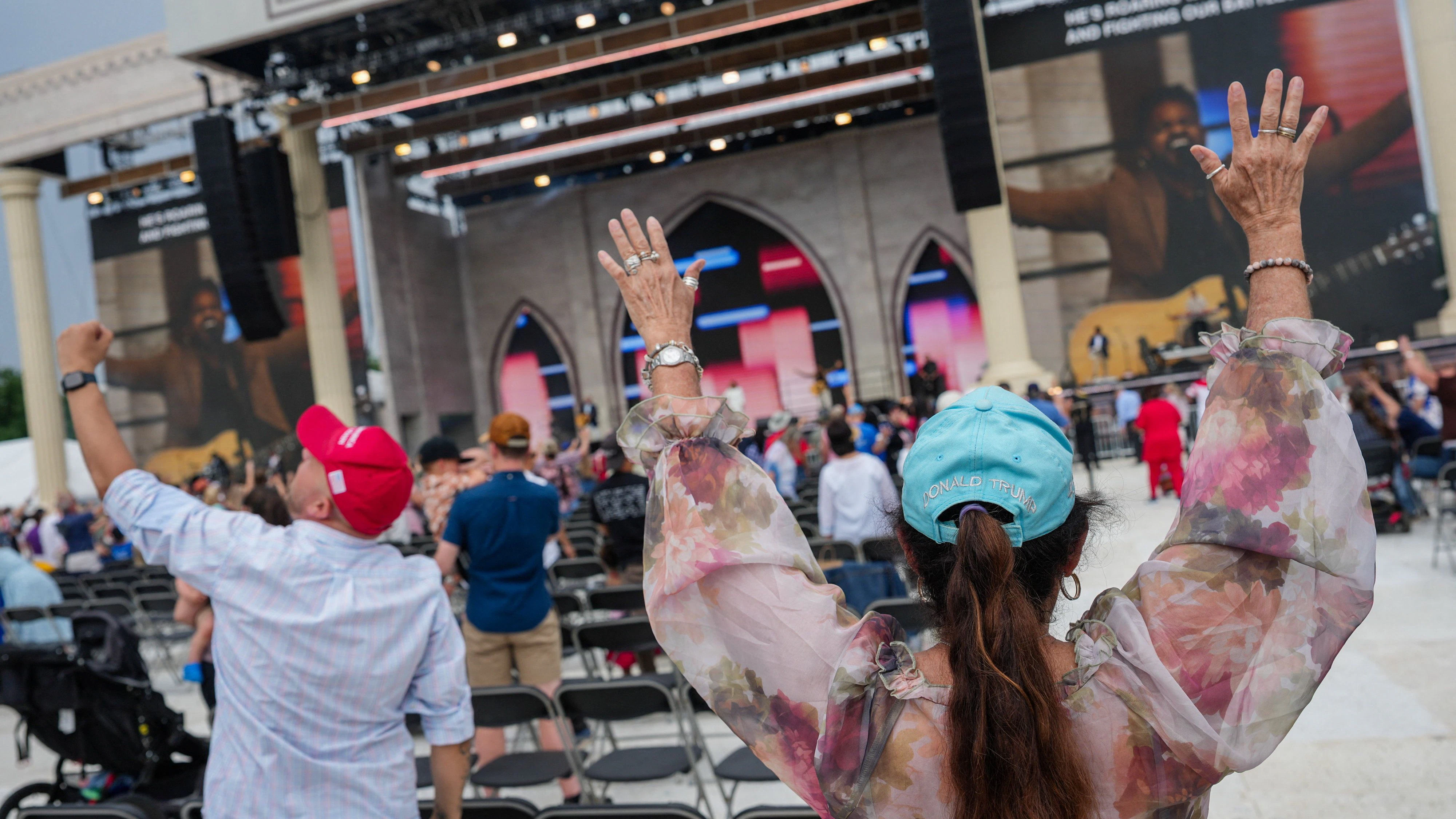 Die Veranstalter warben für eine "Neuweihe der USA als Nation unter Gott".
