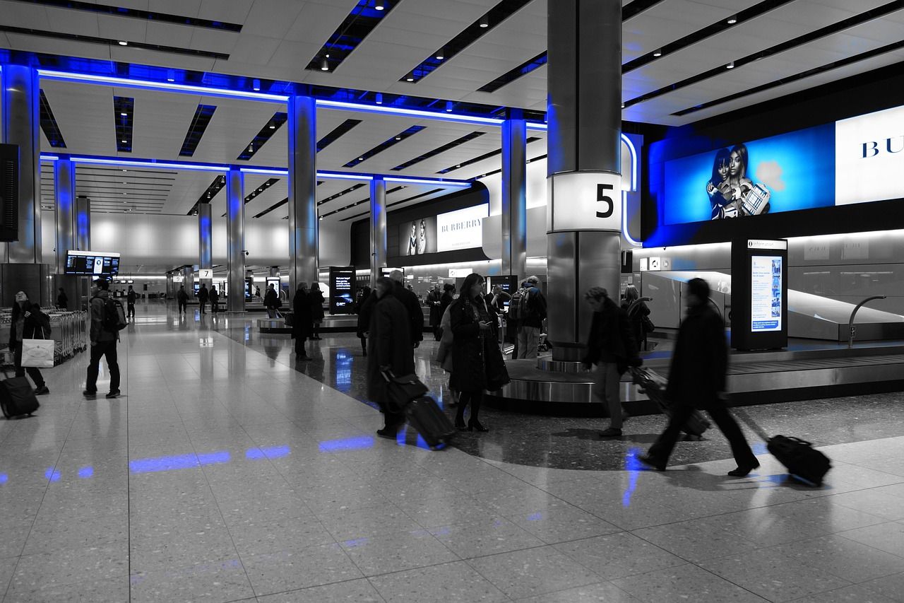 Gepäckhalle am Flughafen